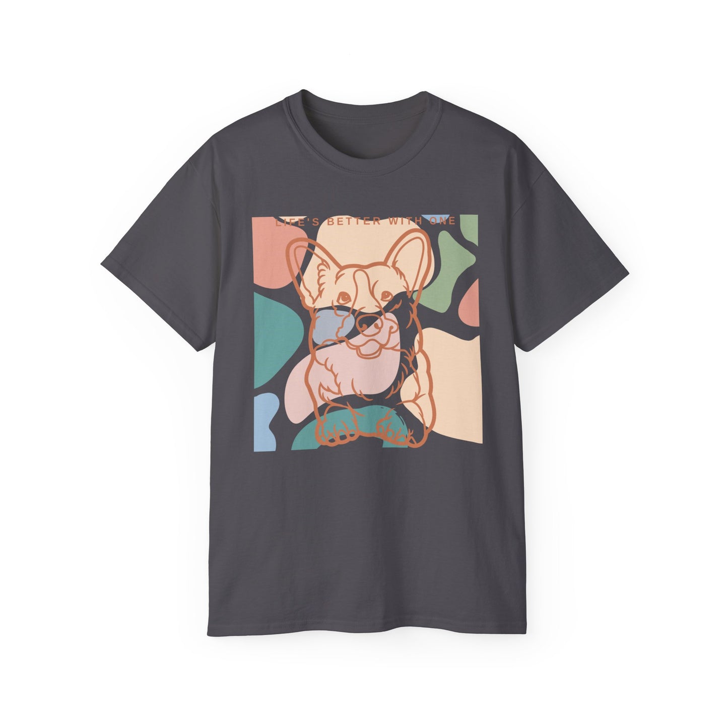 Cute Corgi Unisex Ultra Cotton Tee Two Sided