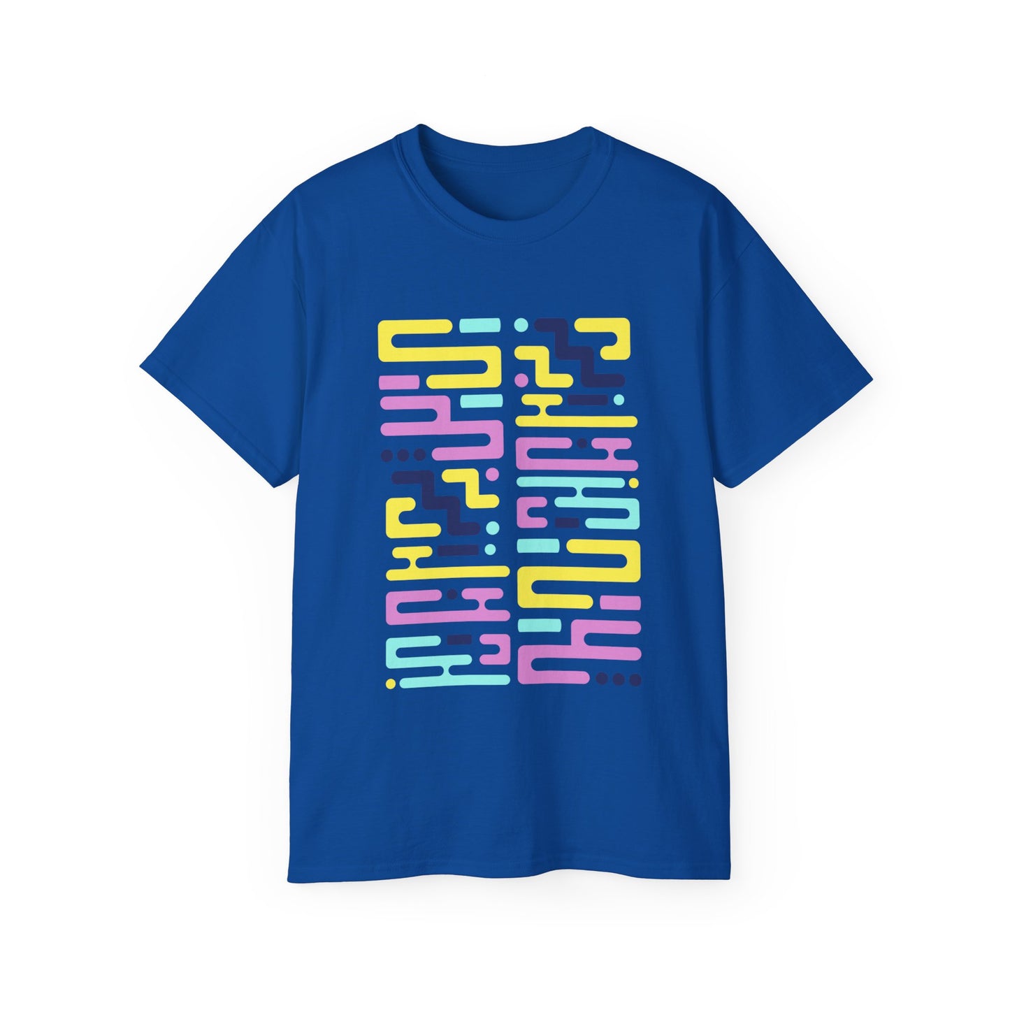 Camiseta de algodón ultra suave con ilustración de Waves In Code de la UE