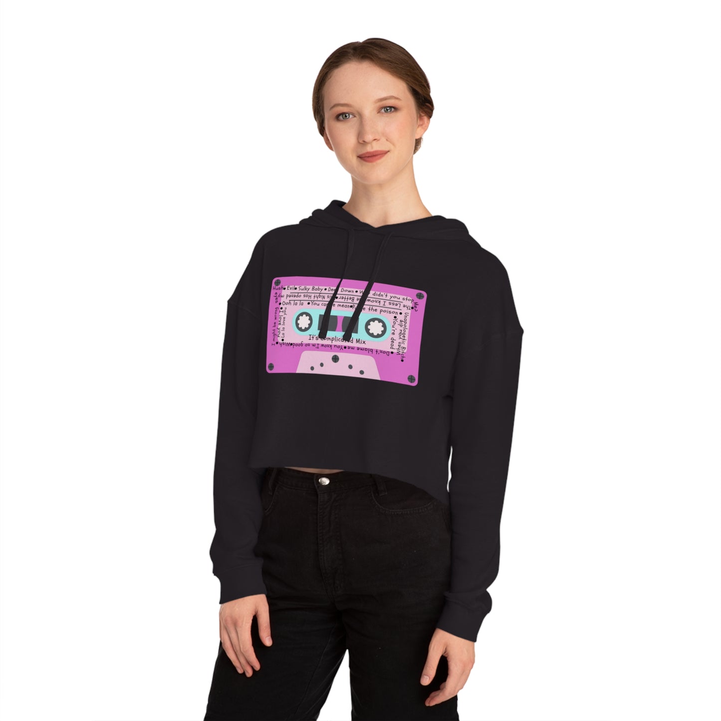 It's Complicated Women’s Cropped Hooded Sweatshirt