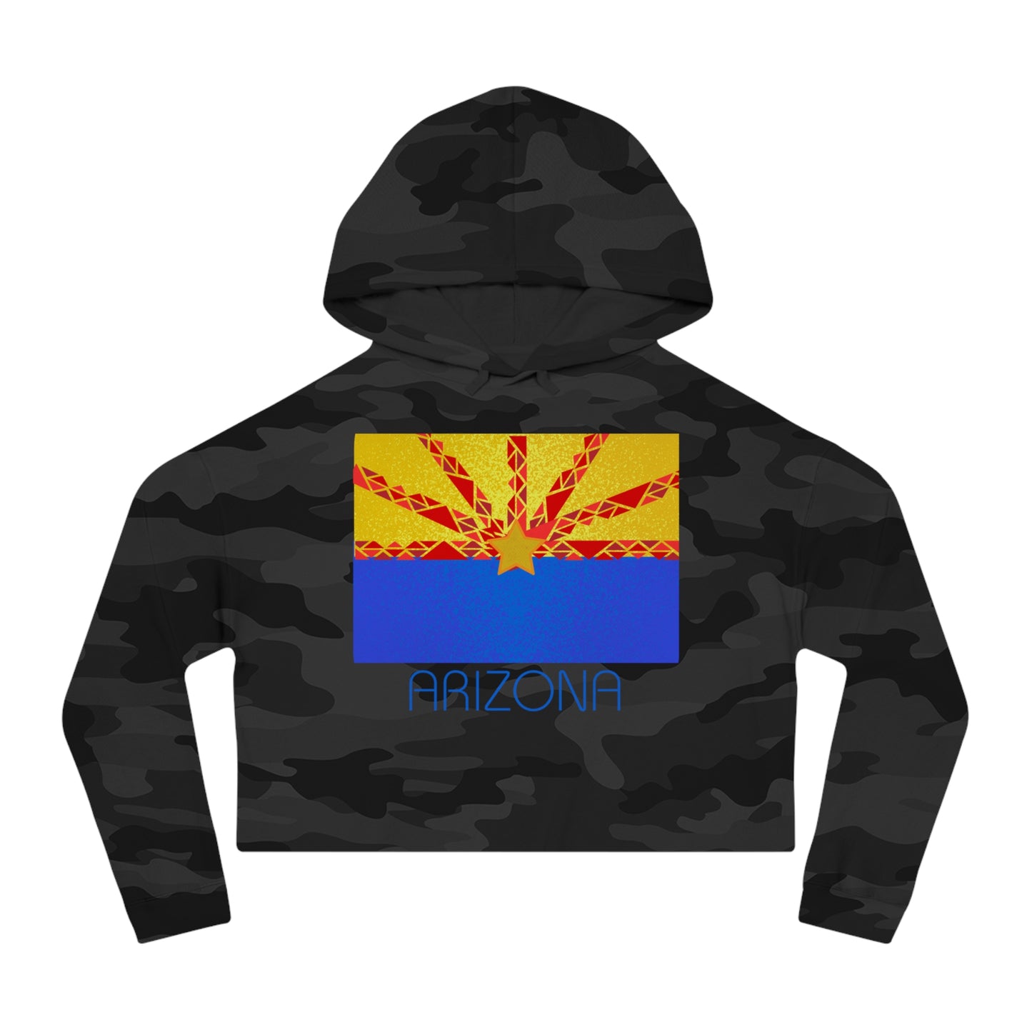 Modern Arizona Women’s Cropped Hooded Sweatshirt