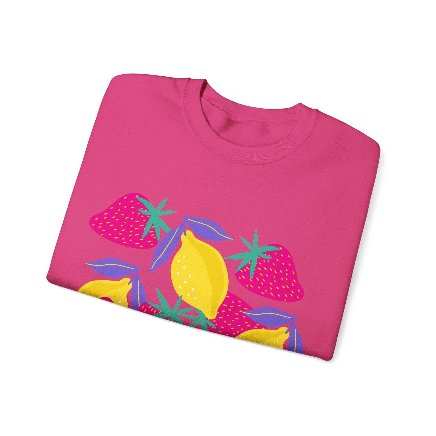 Lemons and Strawberries Unisex Heavy Blend™ Crewneck Sweatshirt EU