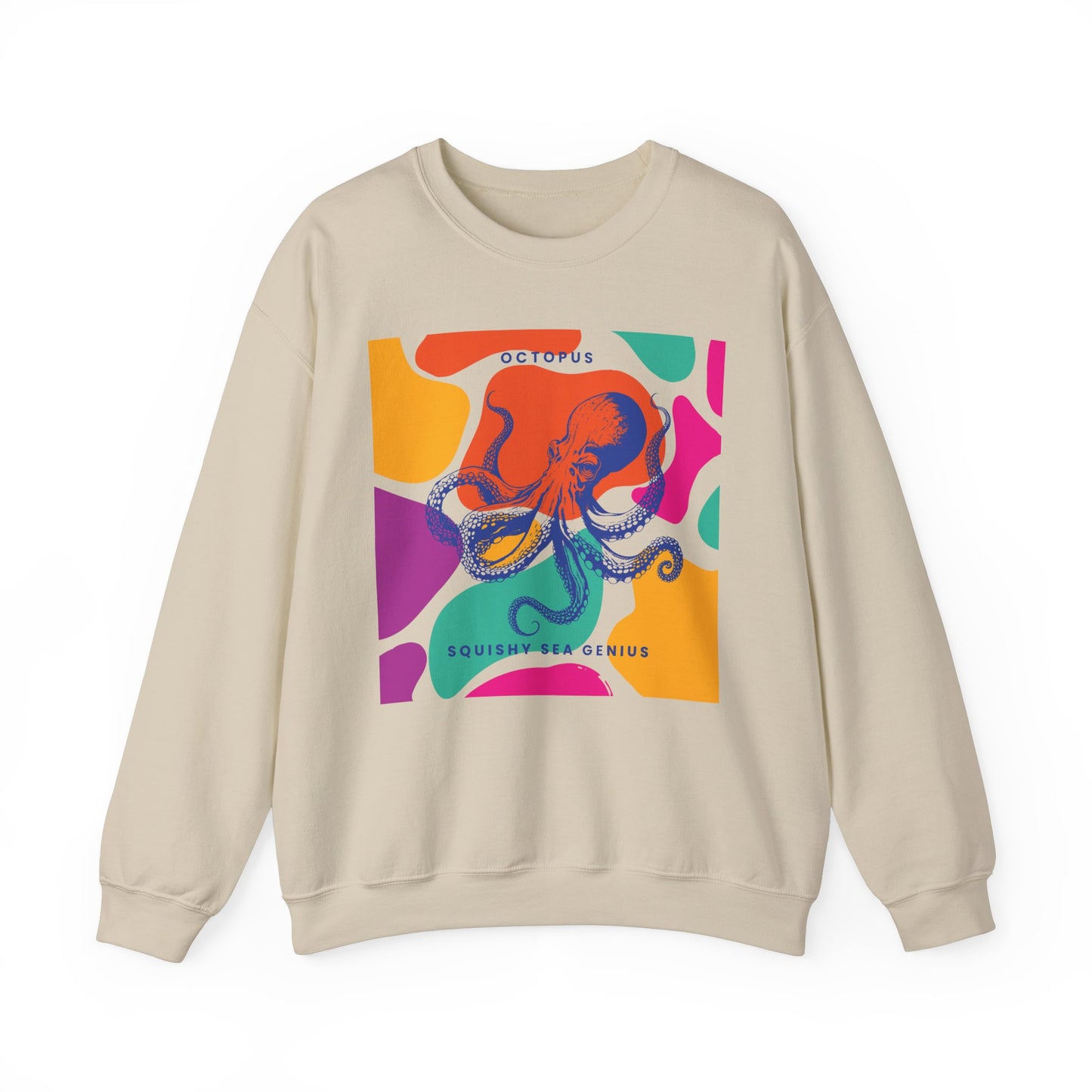 Squishy Sea Genius Octopus Unisex Heavy Blend™ Crewneck Sweatshirt