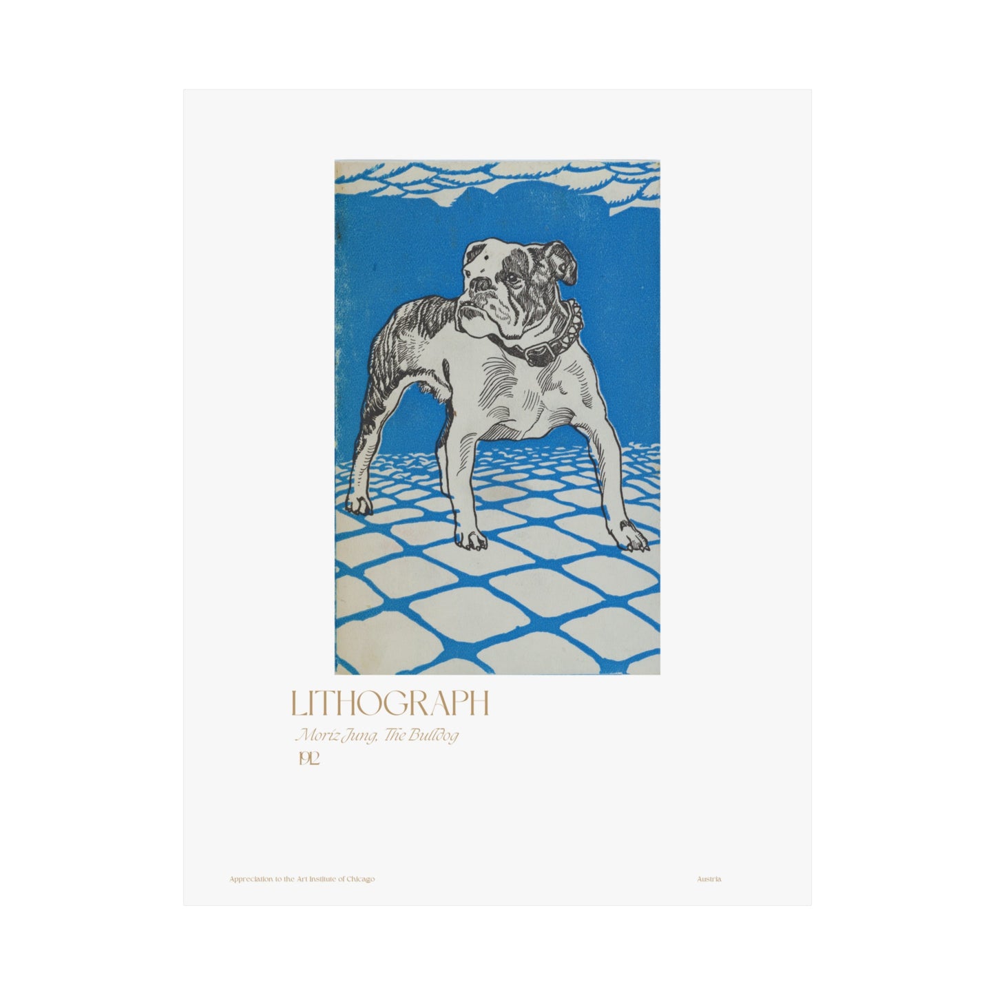 Moriz Jung, The Bulldog 1912 Vertical Poster