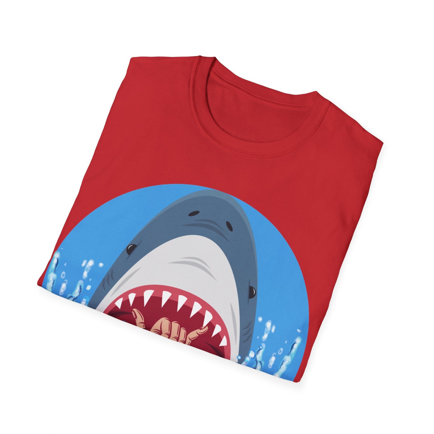 Camiseta unisex de estilo suave Surfin' Shark de la UE 