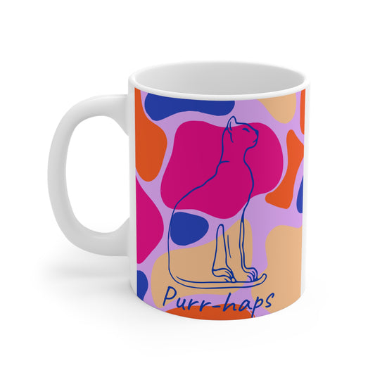 Purr-haps Cat Mug 11oz