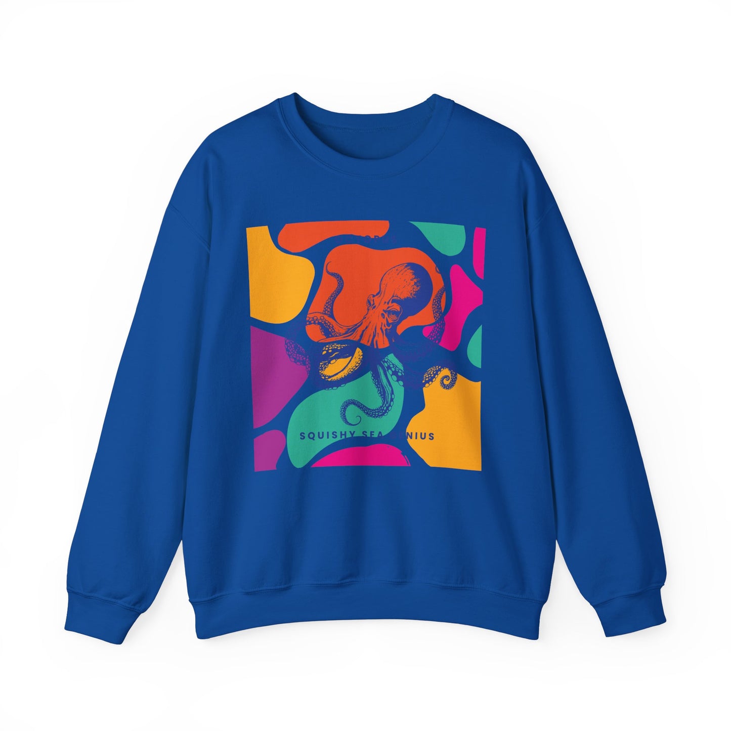 Squishy Sea Genius Octopus Unisex Heavy Blend™ Crewneck Sweatshirt