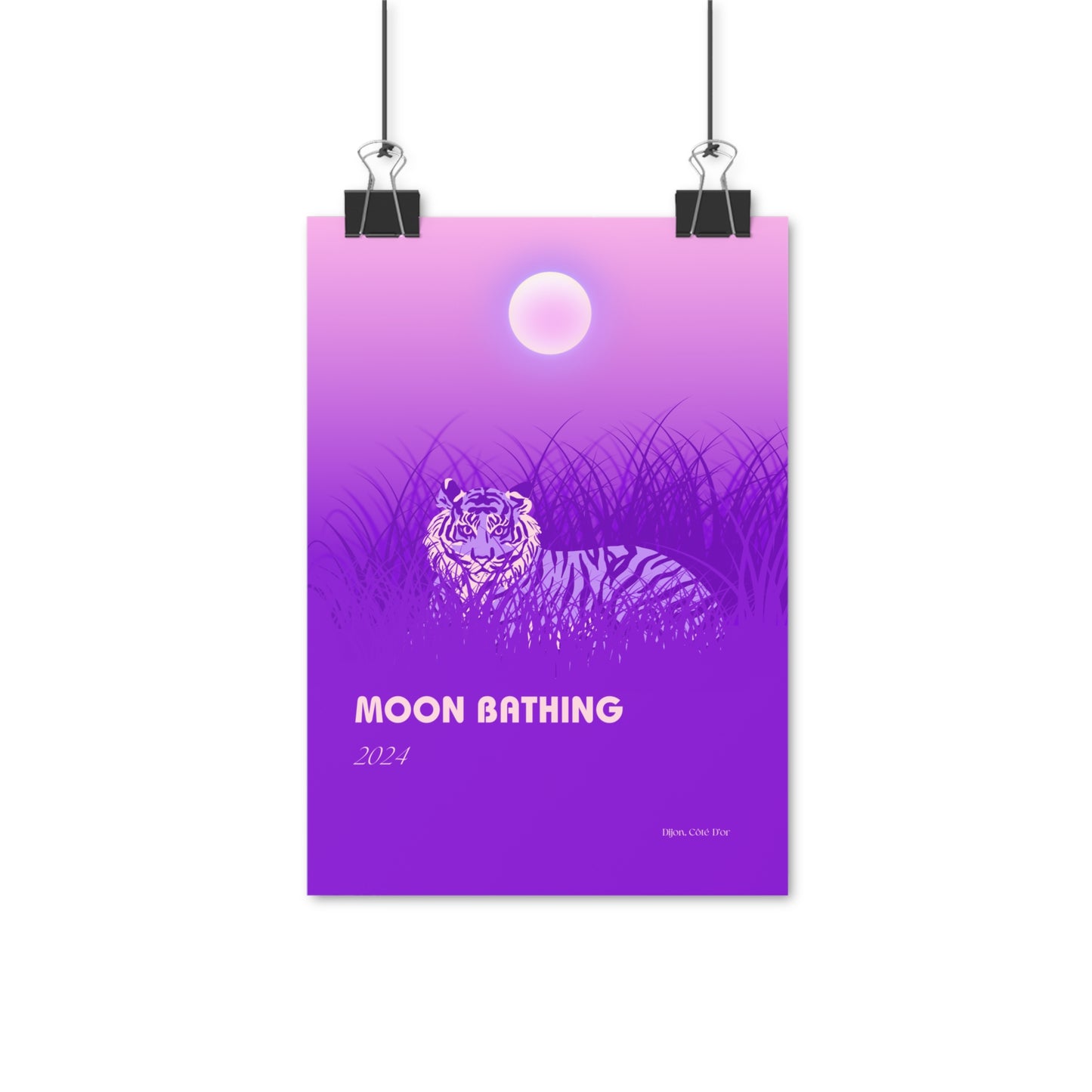 Moon Bathing Vertical Posters EU