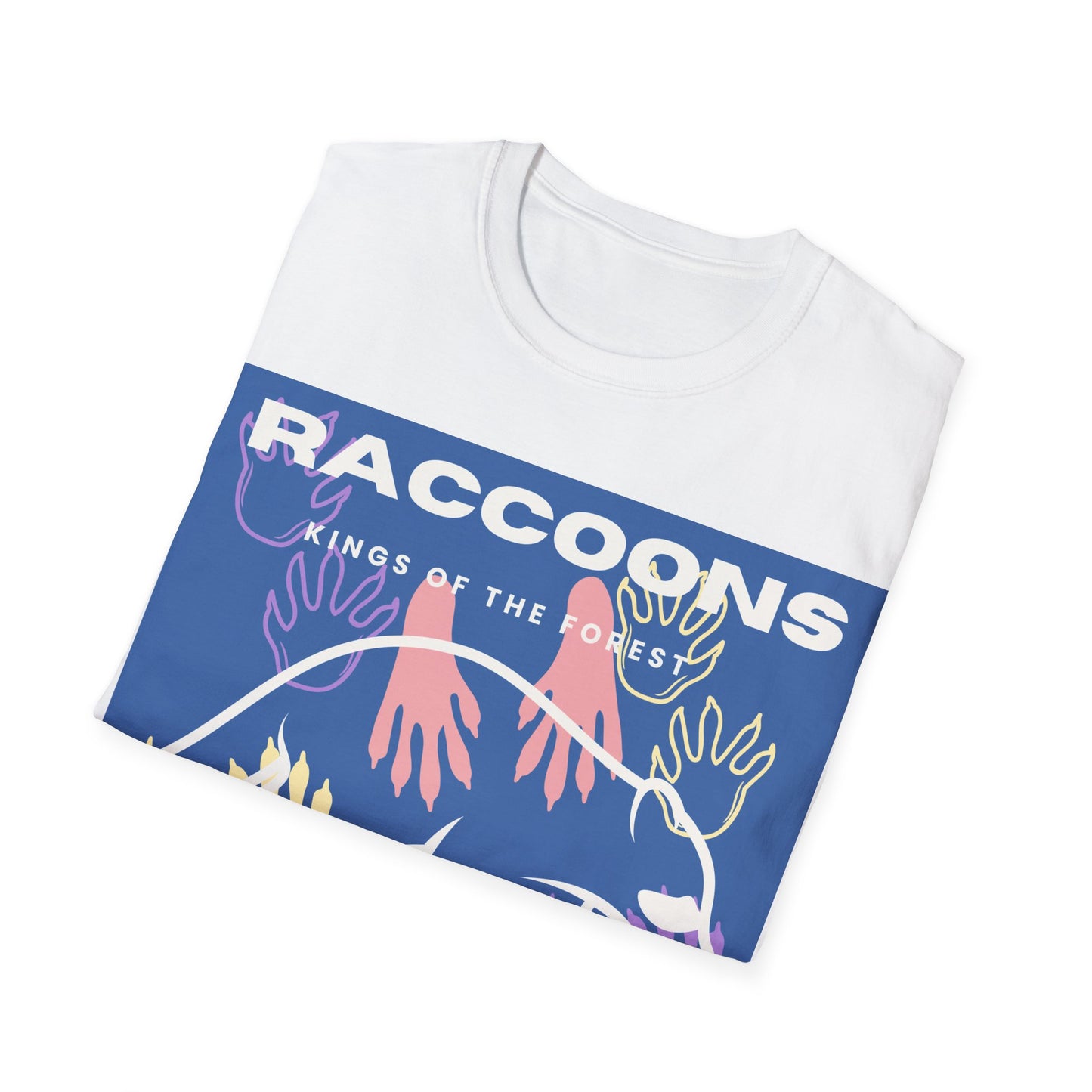 Kings of City Forest Raccoons Unisex Softstyle T-Shirt