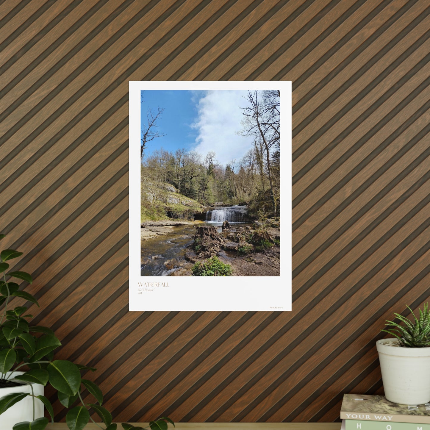 Waterfall Photograph Vertical Posters EU