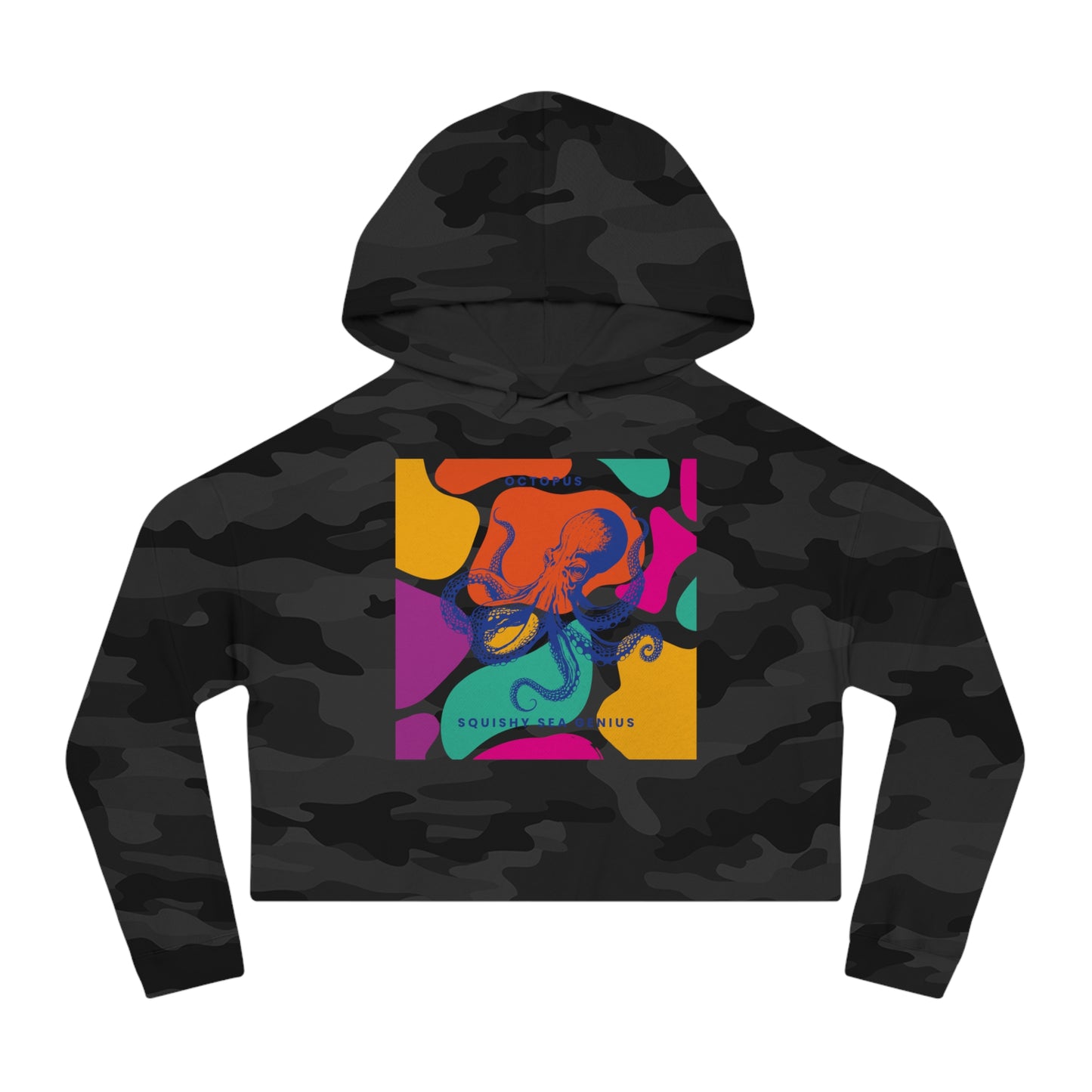 Squishy Sea Genius Octopus Crop Hoodie