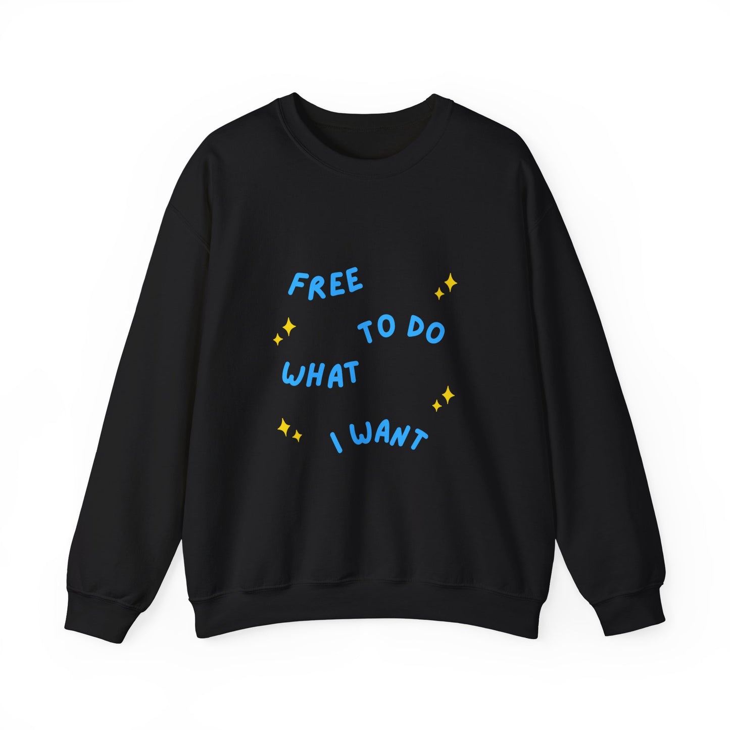 Free To Do What I Want Unisex Heavy Blend™ Crewneck Sweatshirt EU