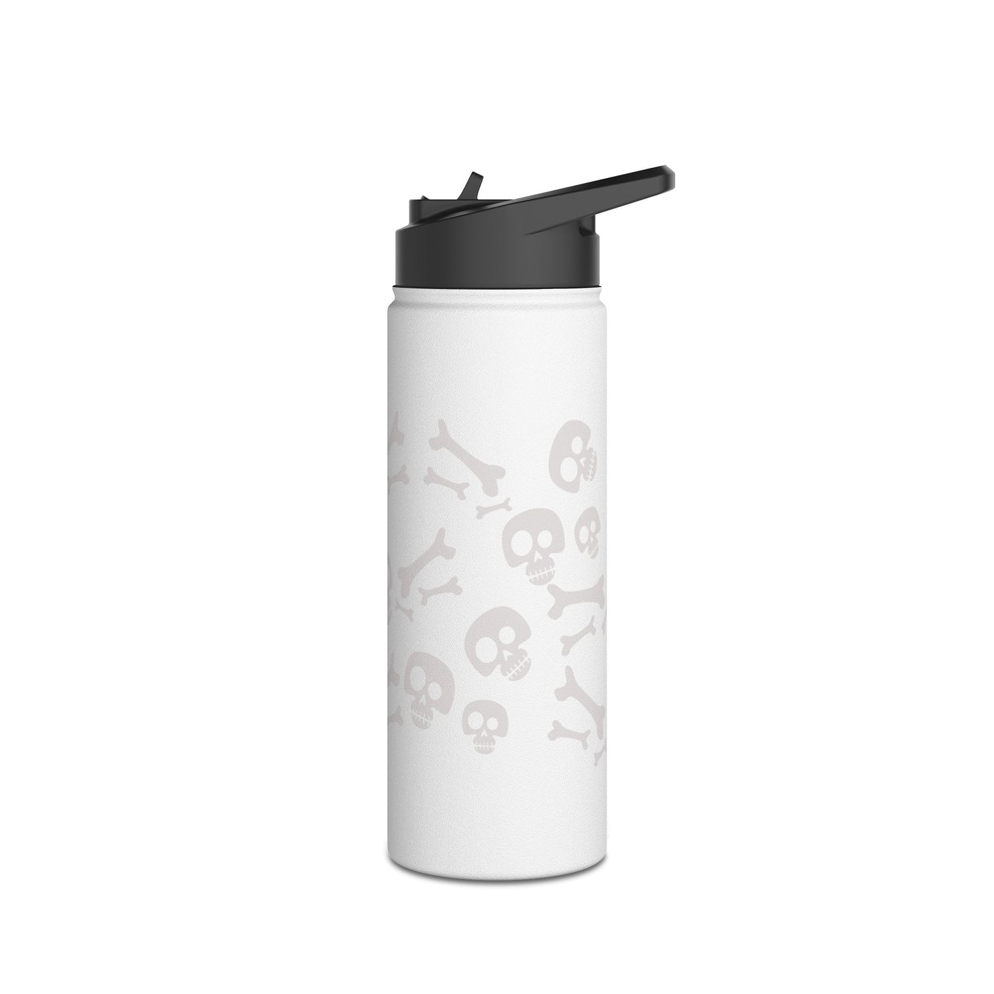 Skull and Bones Stainless Steel Water Bottle, Standard Lid