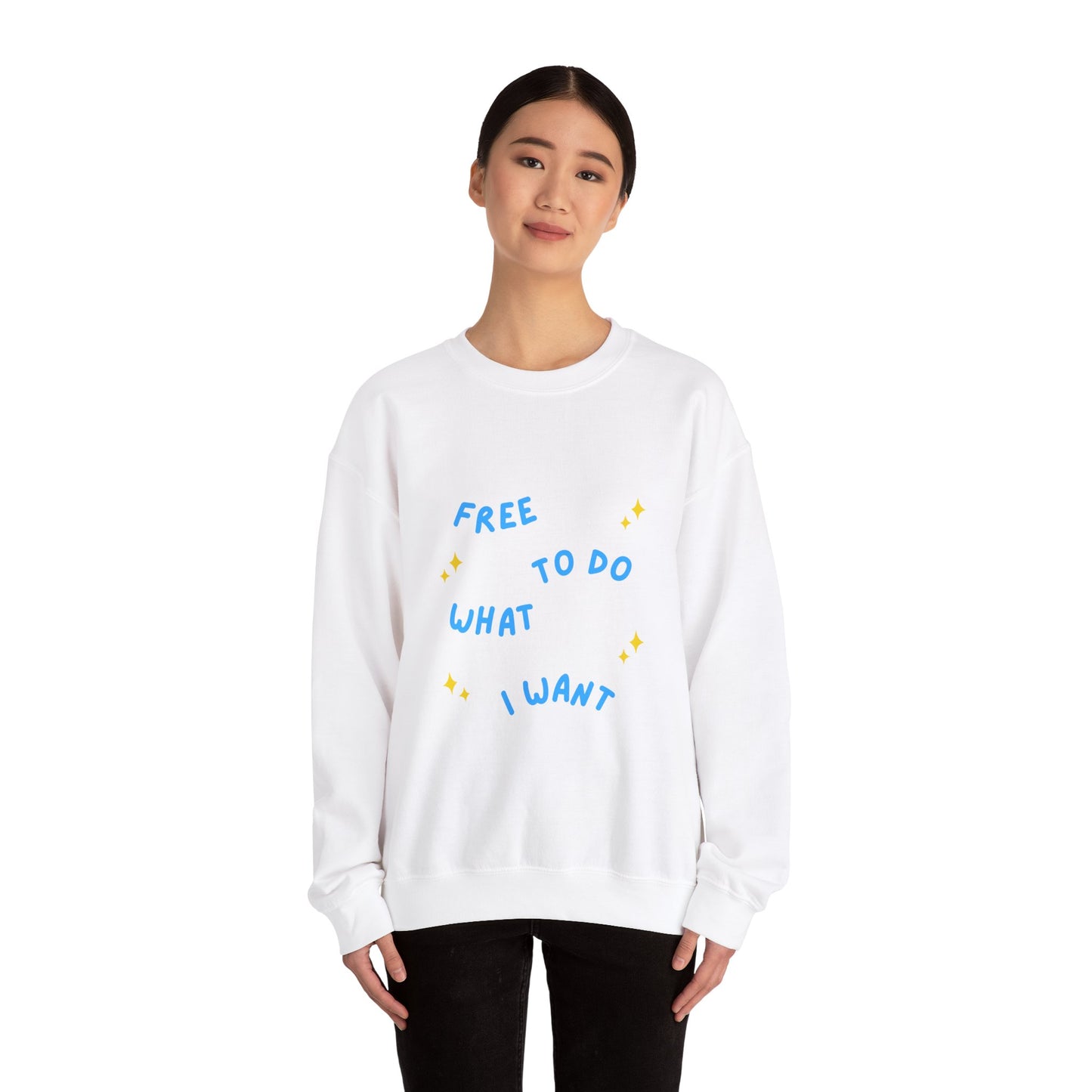 Free To Do What I Want Unisex Heavy Blend™ Crewneck Sweatshirt EU