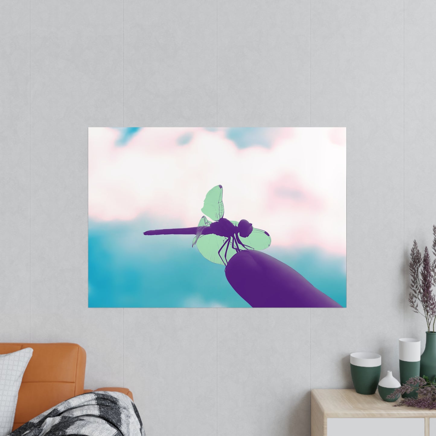 Dragonfly Dreamy Matte Photograph Horizontal Posters EU