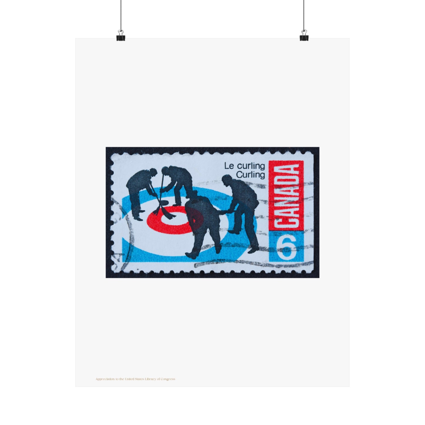 Canada Stamp Illustration Vertical Poster