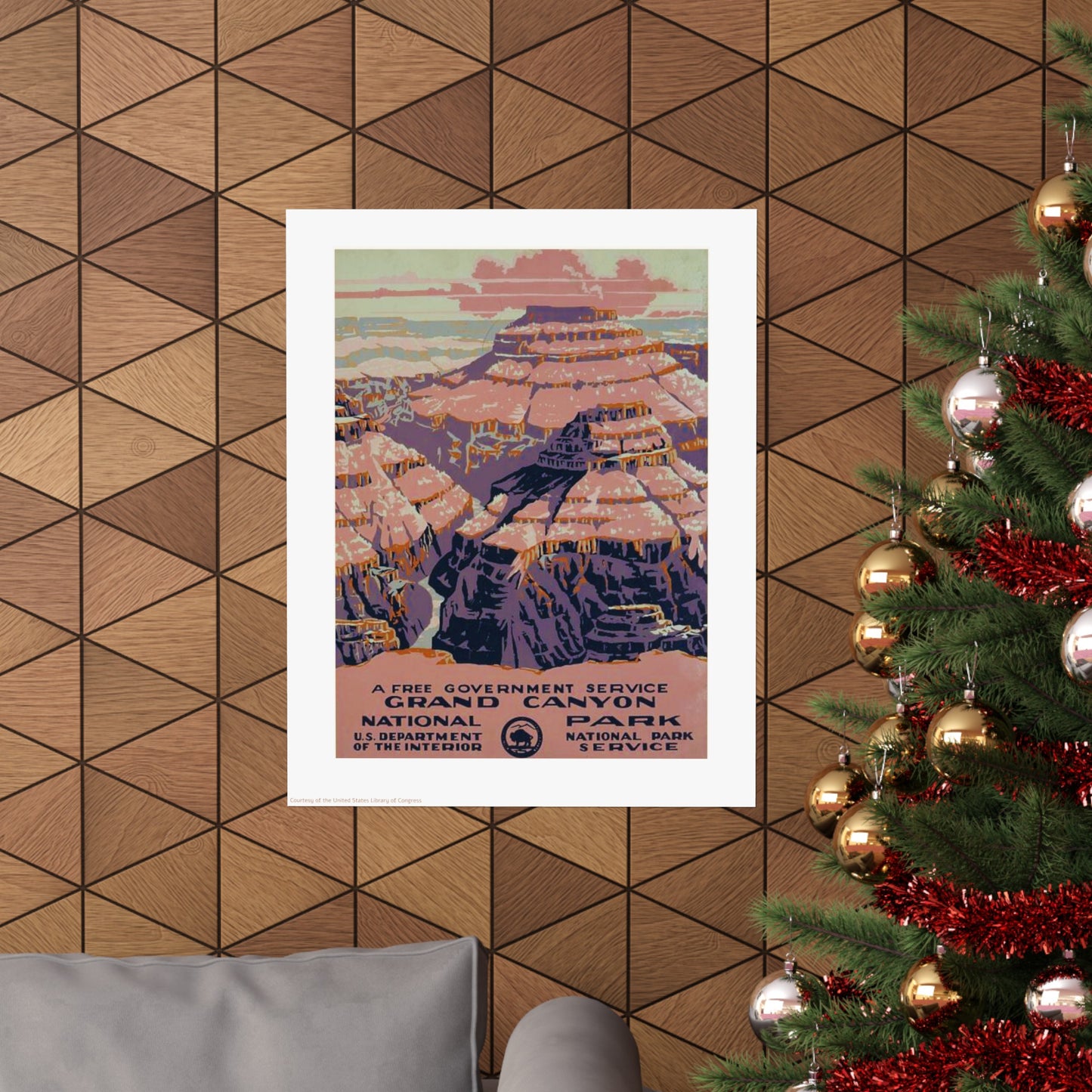 The Grand Canyon Illustration Vertical Poster