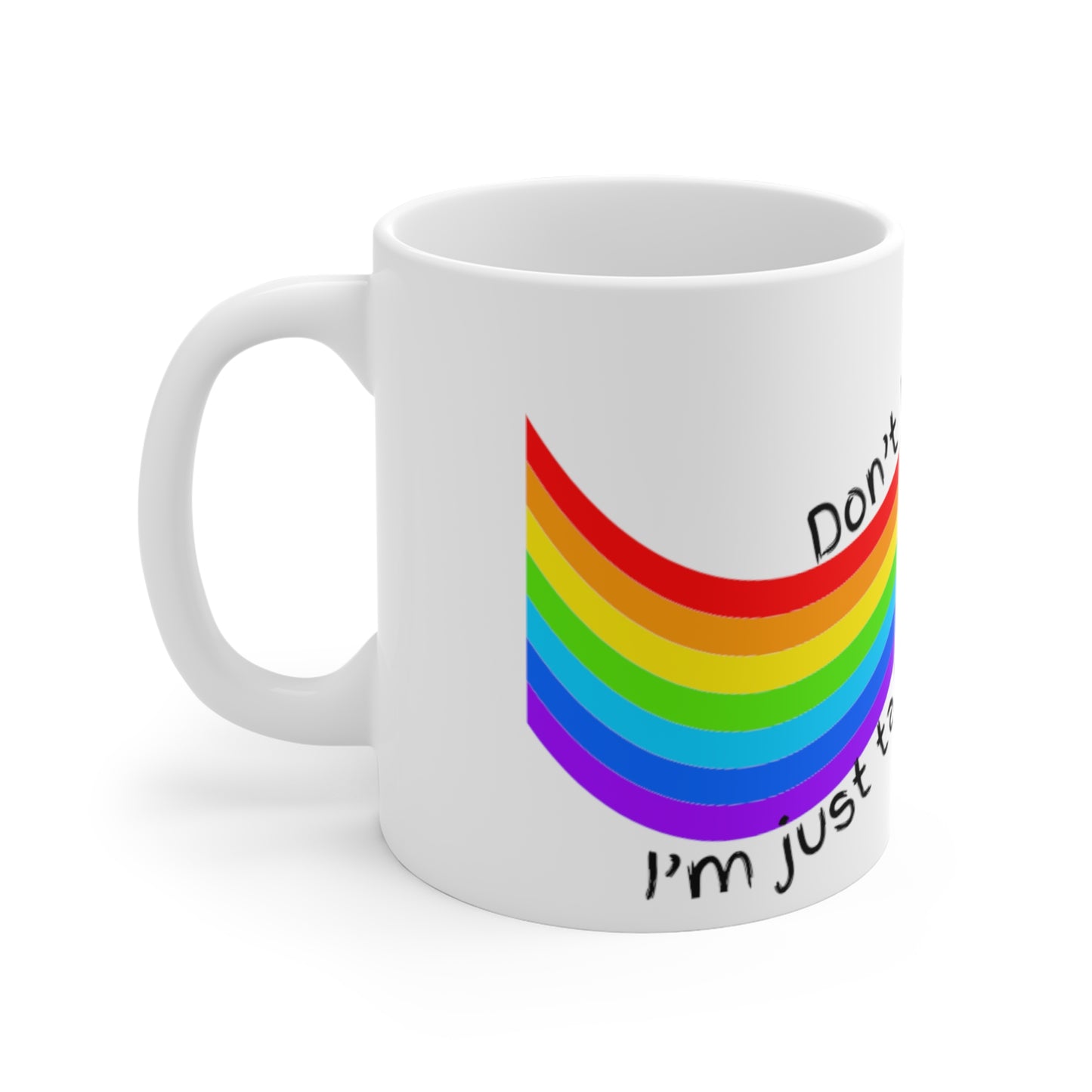 Talking to Myself Rainbow Mug 11oz EU