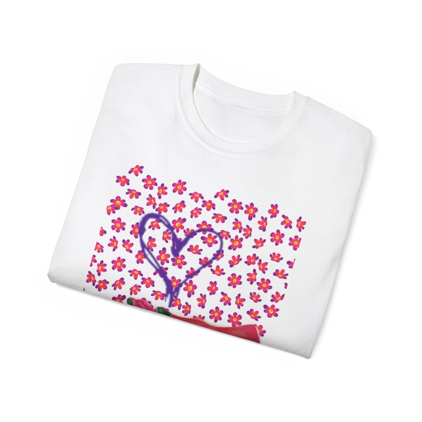 Camiseta unisex de algodón ultra fino My Heart de la UE 