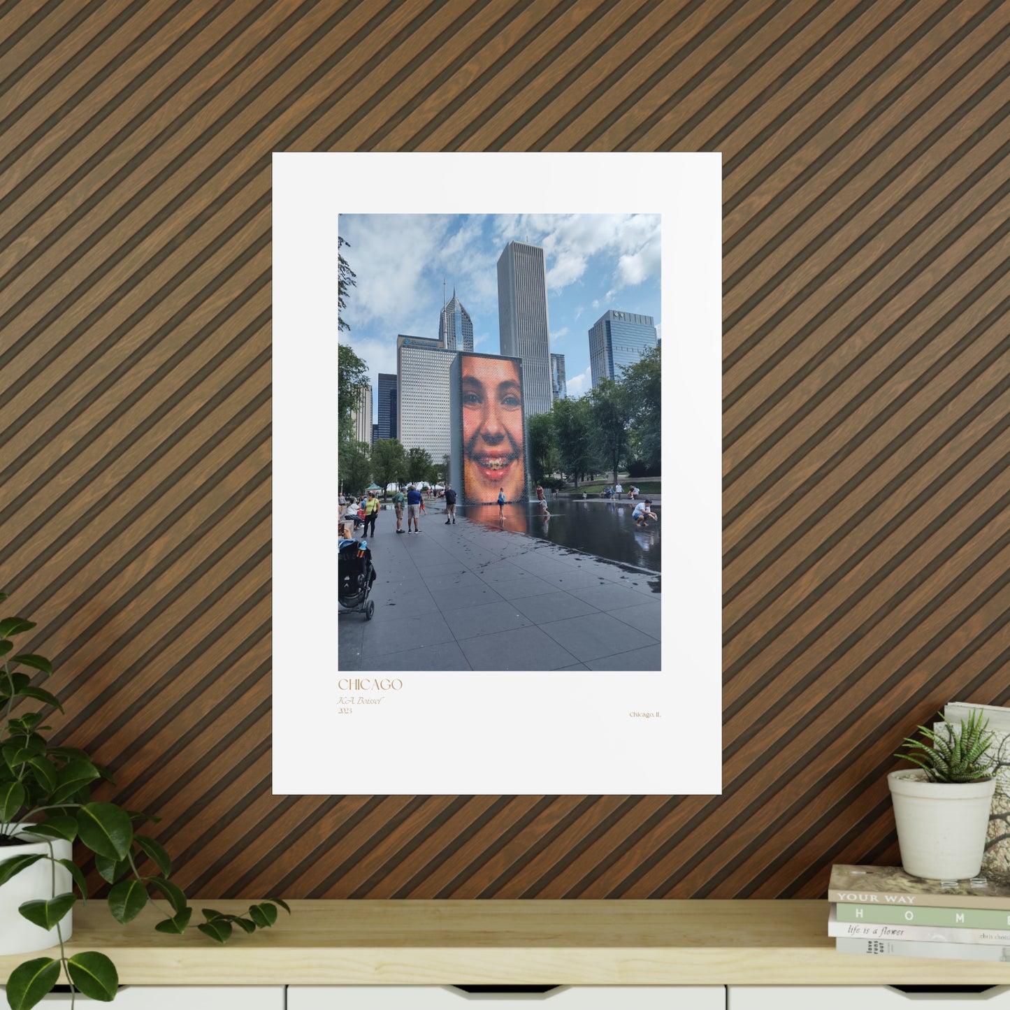 Chicago Two Photograph Vertical Posters EU