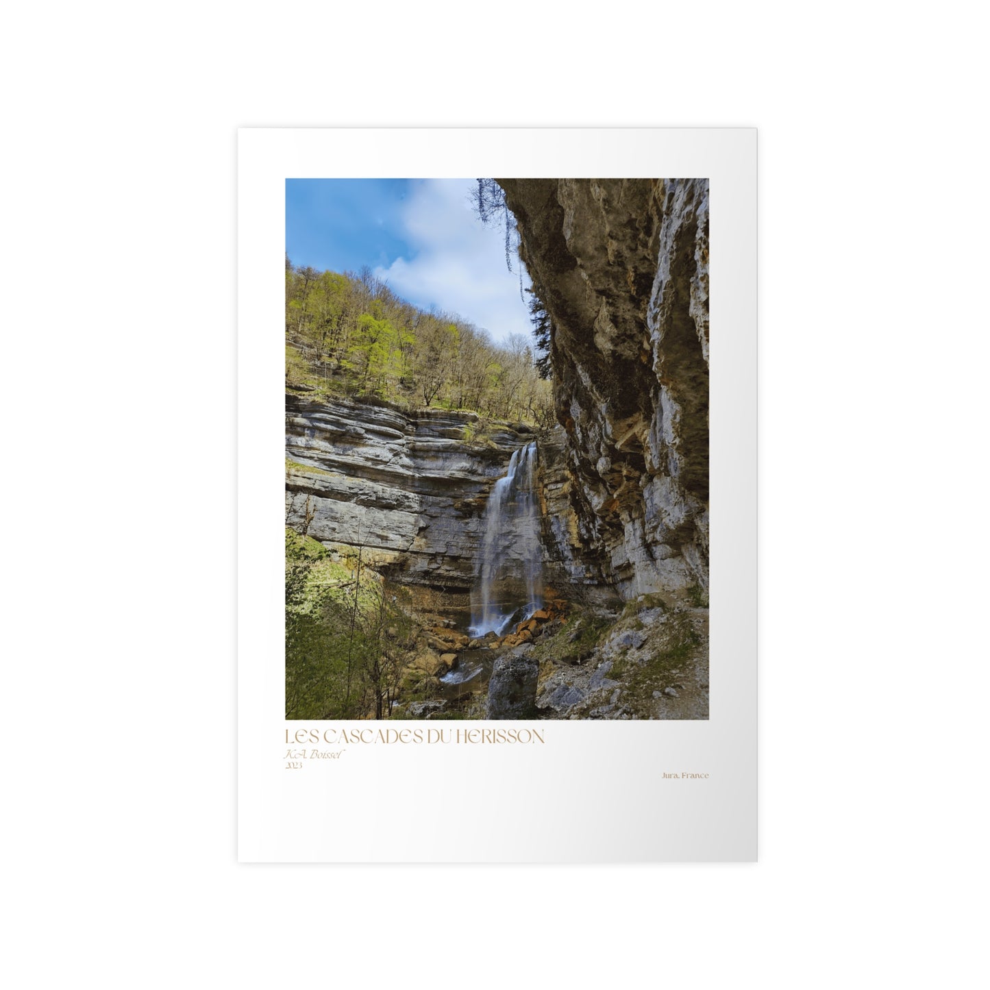 Les Cascades Du Herisson Vertical Posters EU