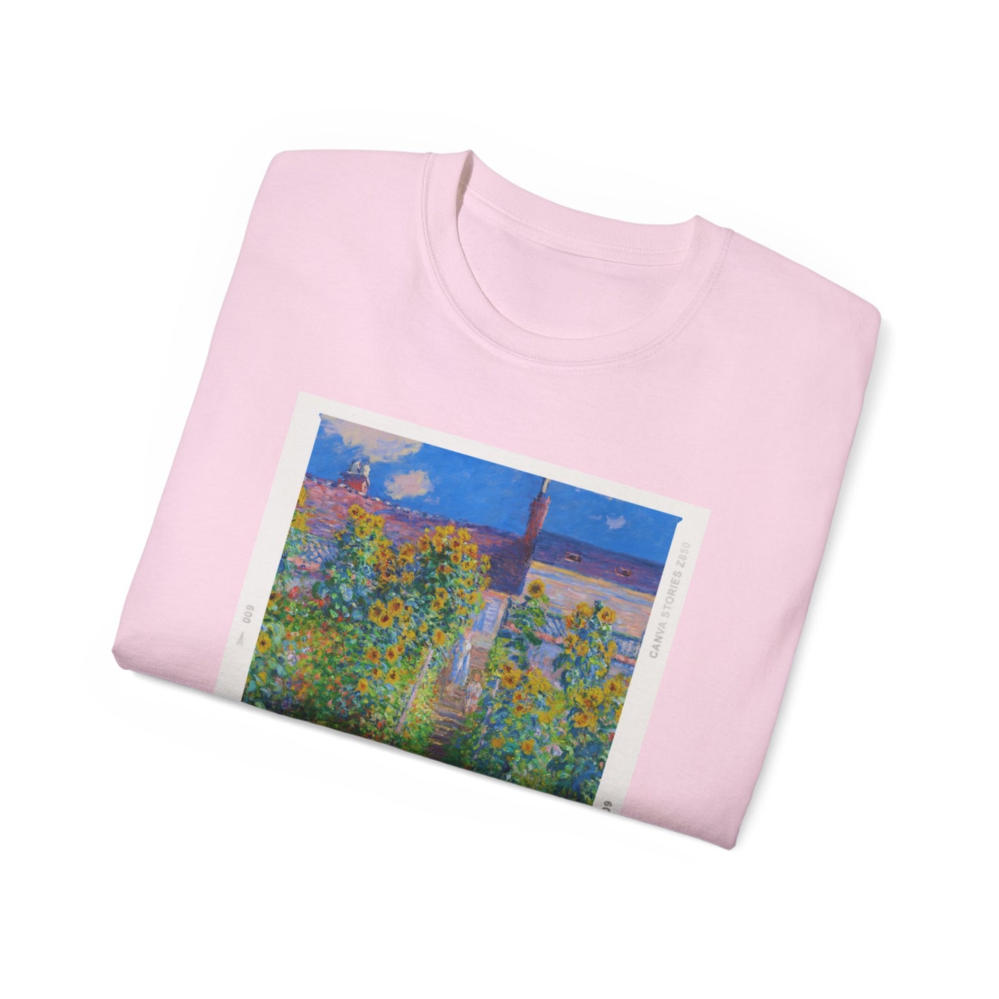 Fotografía de Claude Monet en el jardín de Vetheuil, 1880 Camiseta de algodón ultra suave