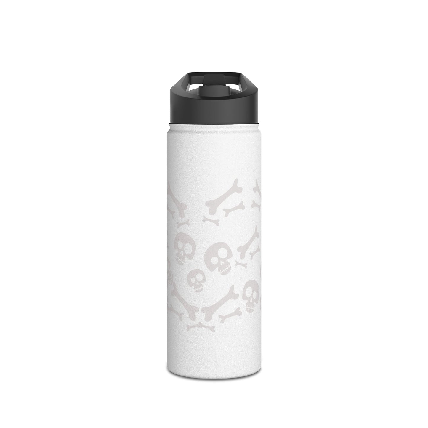 Skull and Bones Stainless Steel Water Bottle, Standard Lid