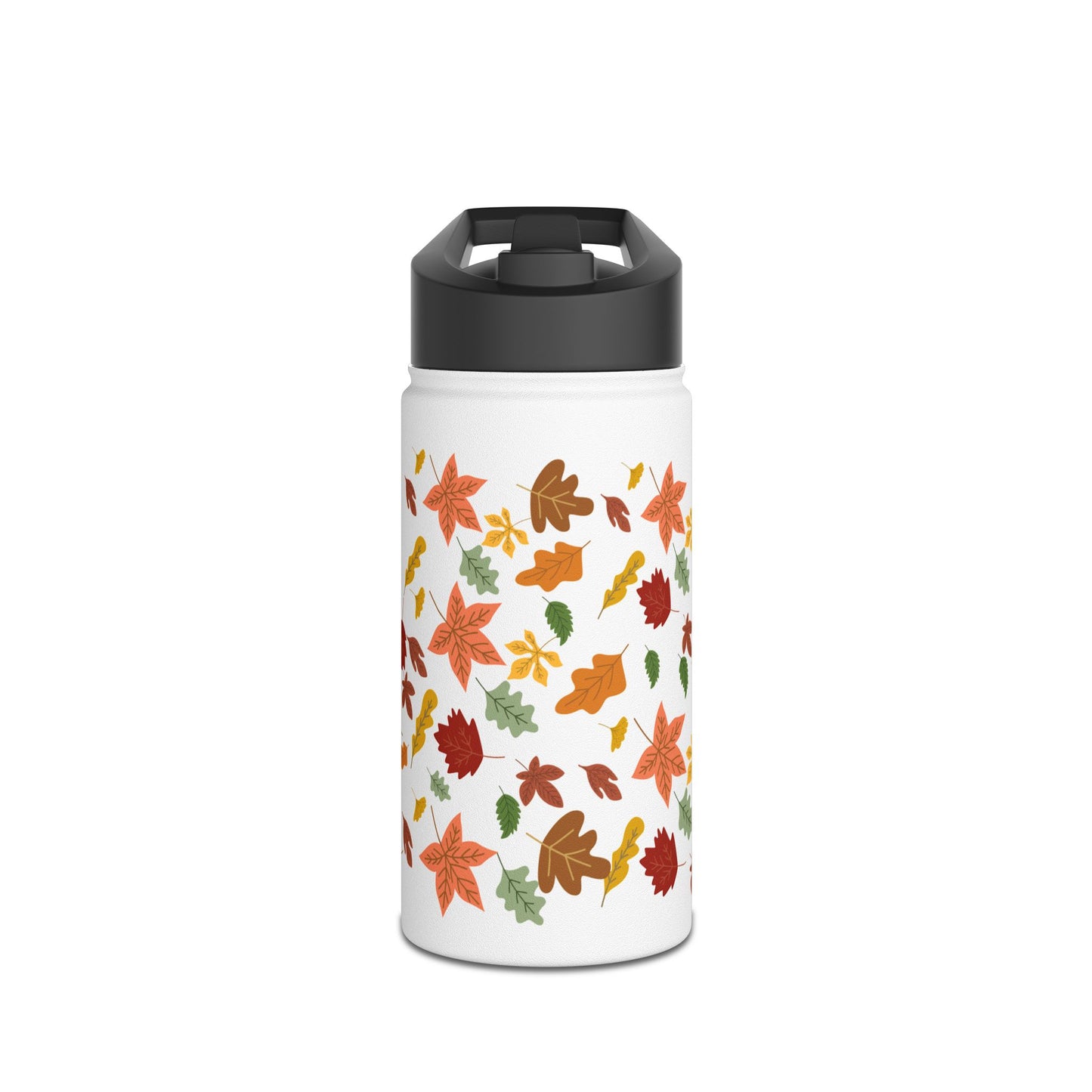 Autumn Leaves Stainless Steel Water Bottle, Standard Lid