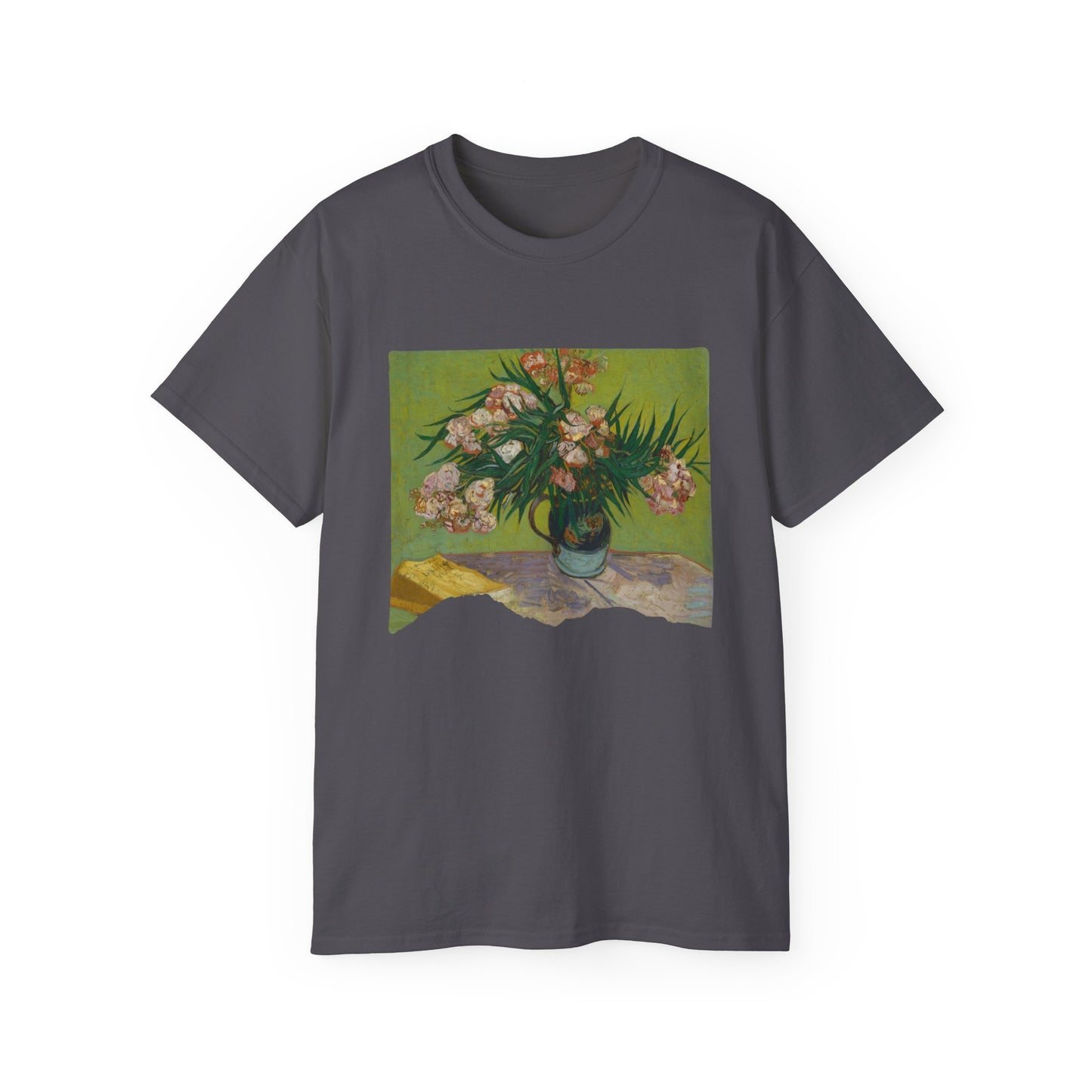 Ripped Vincent Van Gogh, Oleanders 1888 Ultra Cotton Tee