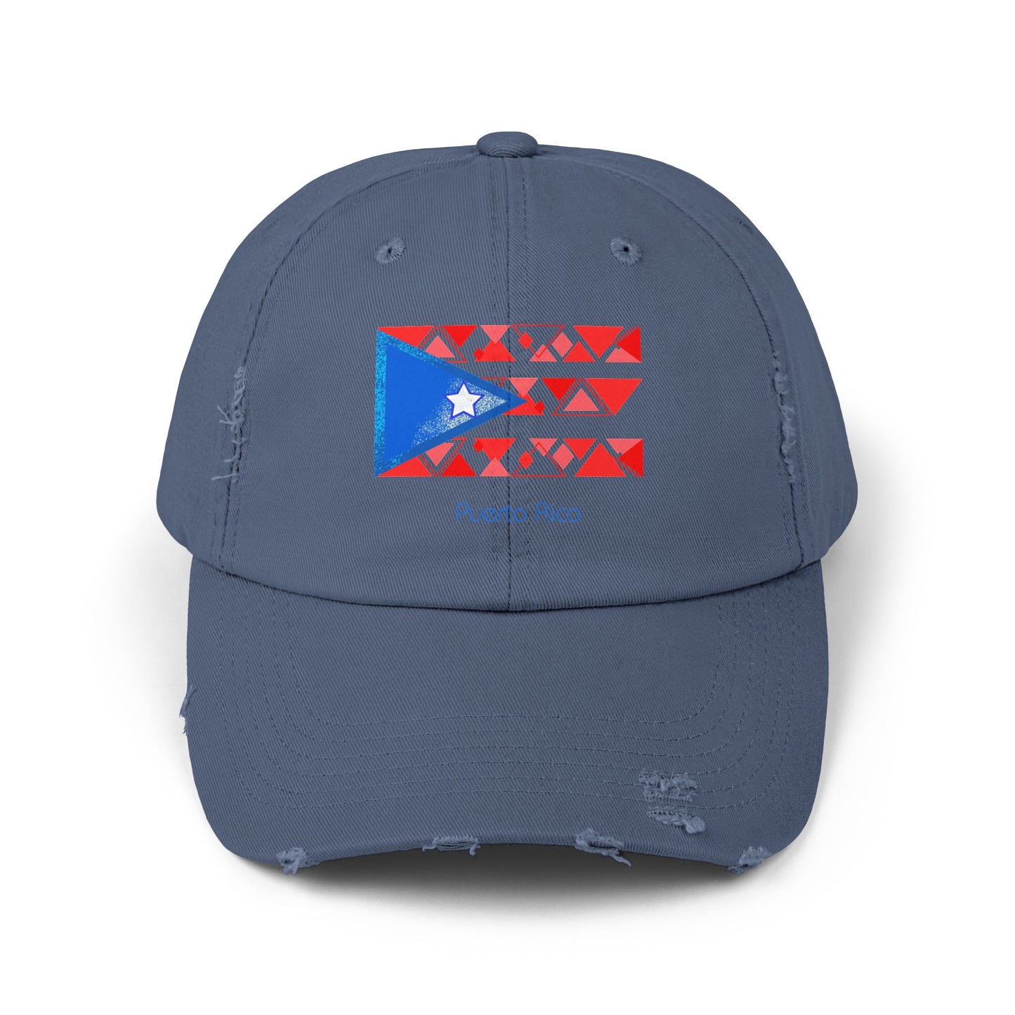 Modern Puerto Rico Unisex Distressed Cap