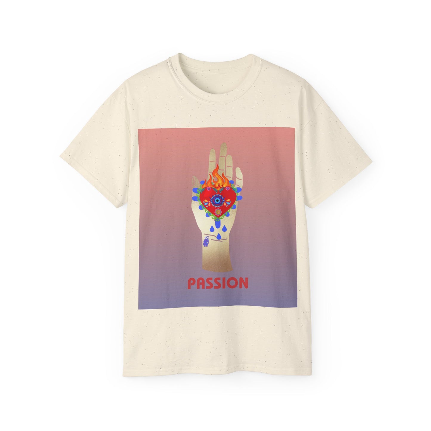 Passions Burning Heart Illustration Ultra Cotton Tee