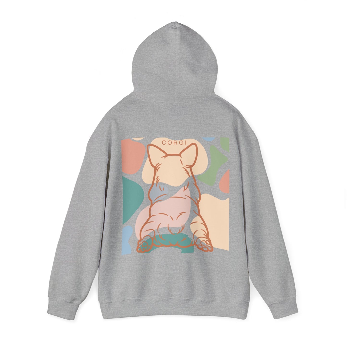 Cute Corgi Unisex Heavy Blend™ Hooded Sweatshirt  Two Sided EU