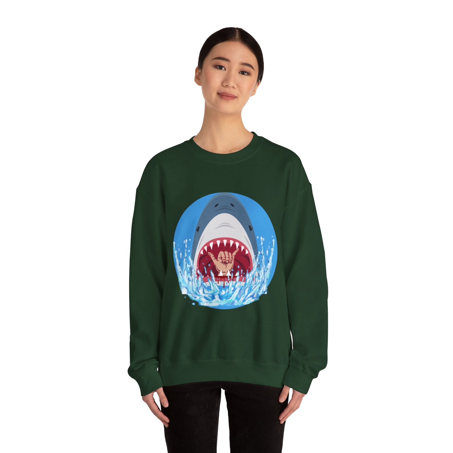 Surfin' Shark Unisex Heavy Blend™ Crewneck Sweatshirt