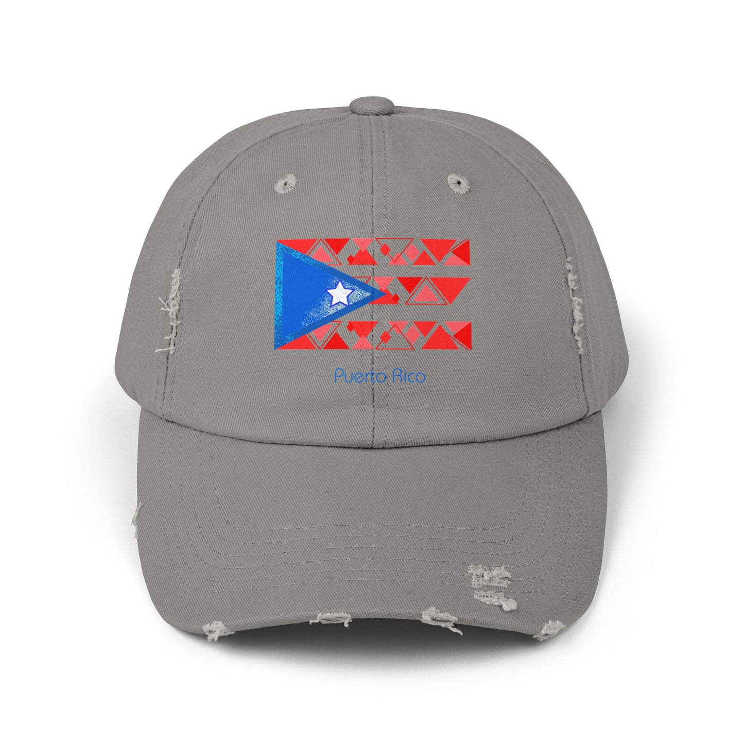 Modern Puerto Rico Unisex Distressed Cap