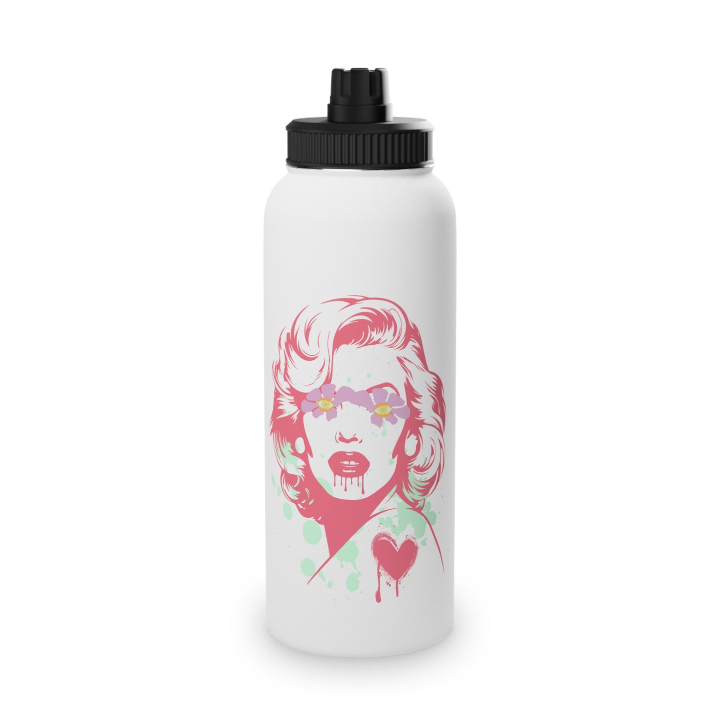 Norma Graffiti Stainless Steel Water Bottle, Standard Lid EU