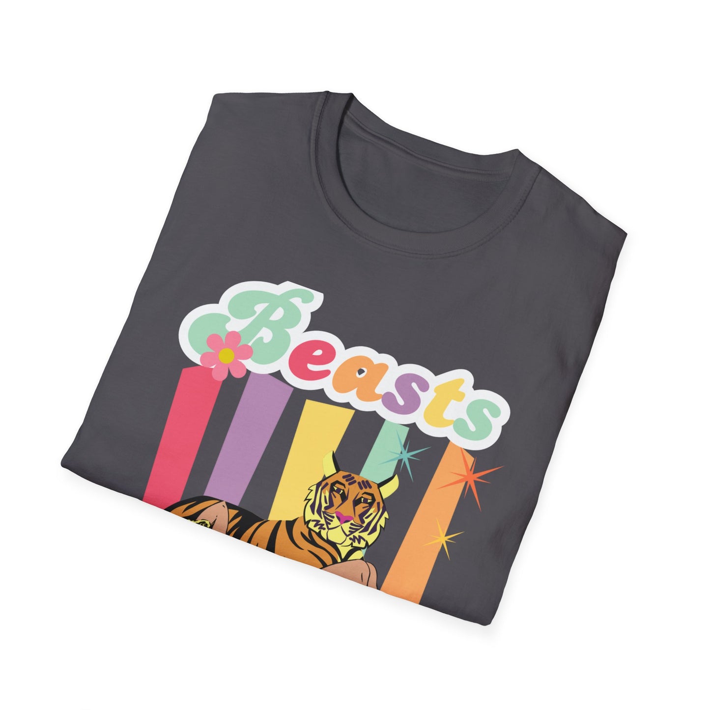 Camiseta unisex de estilo suave Beasts Before Boys para niños de la UE 