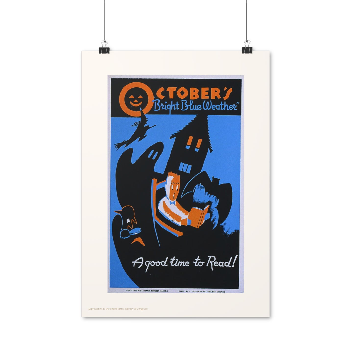 October Illustration Vertical Poster EU