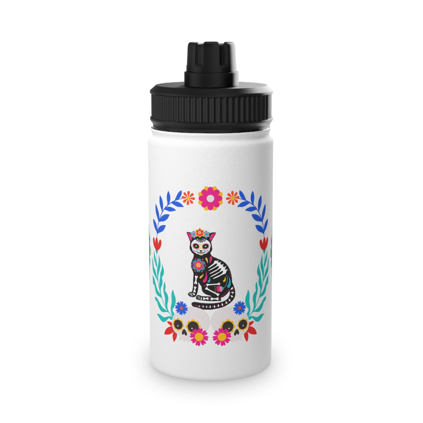 Dia de la Kittie Steel Water Bottle, Standard Lid EU