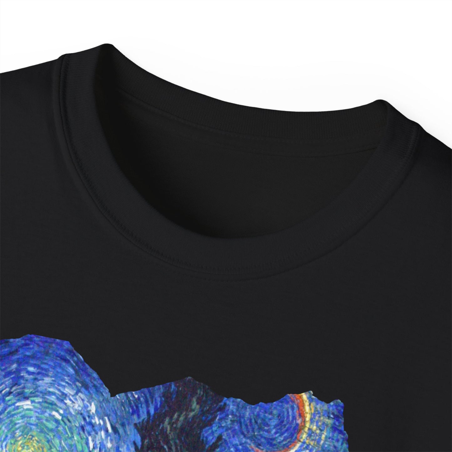 Camiseta de algodón ultradelgada de Vincent Van Gogh, Road with Cypresses and Star 1890 EU