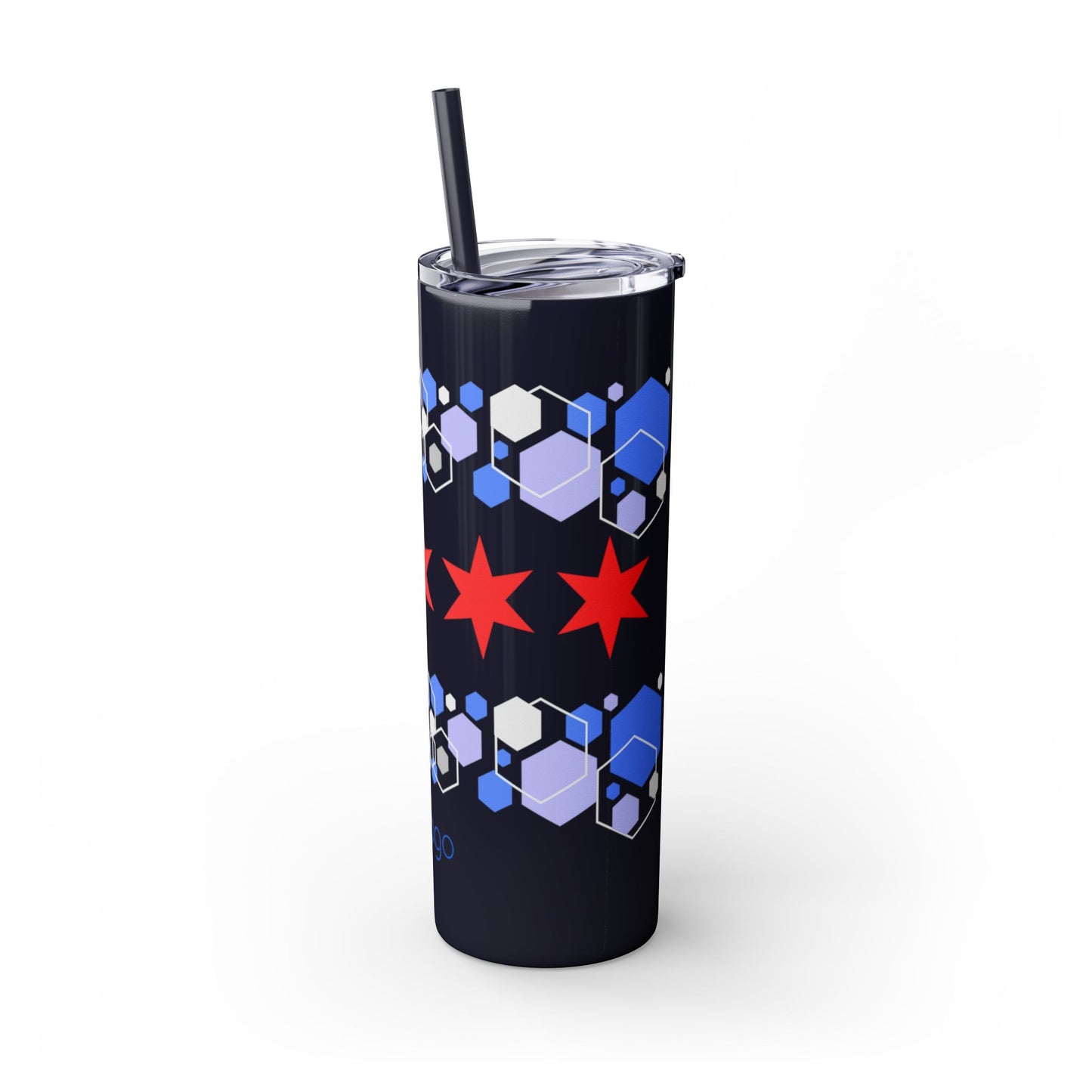 Modern Chicago Tumbler with Straw, 20oz