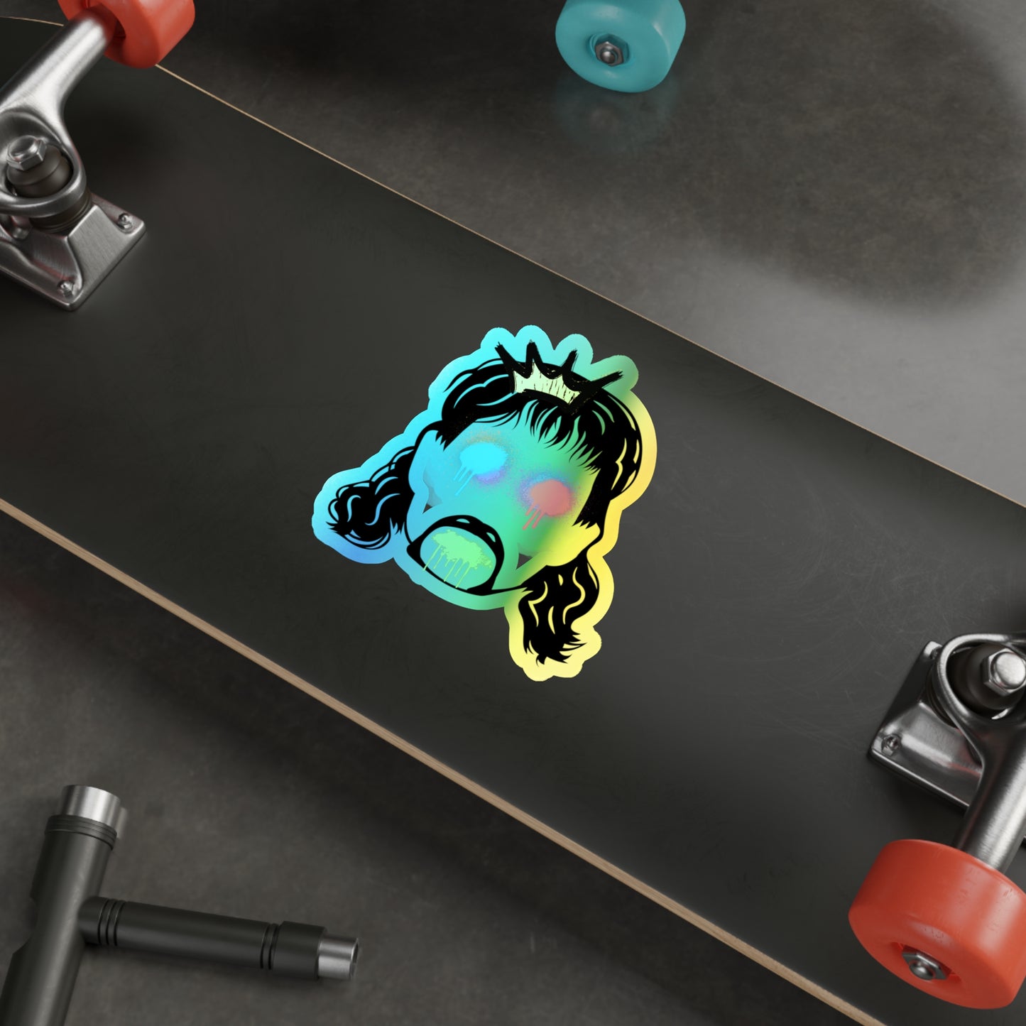 Mullet Tagg Holographic Die-cut Stickers