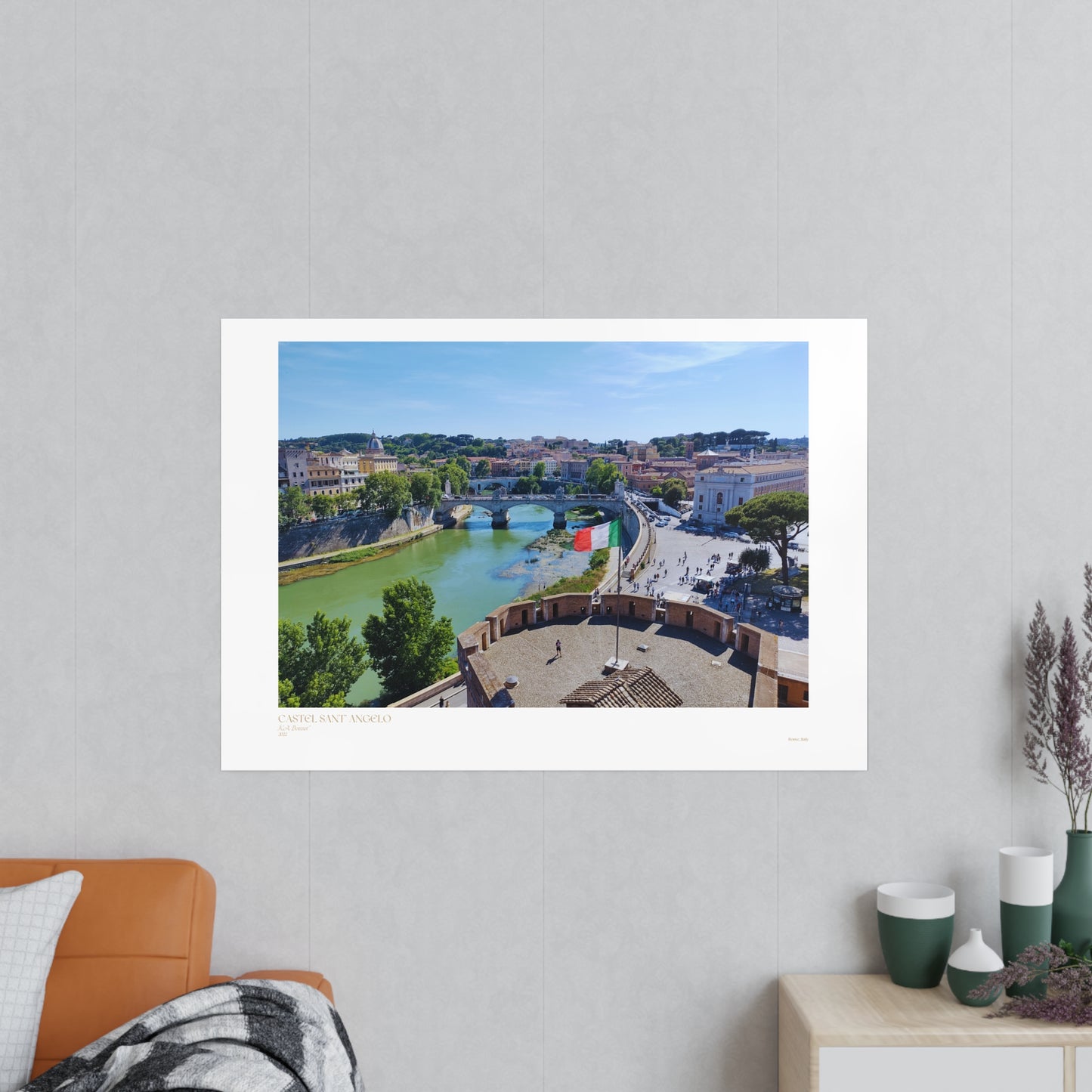 Castel Sant' Angelo Photograph Horizontal Posters EU