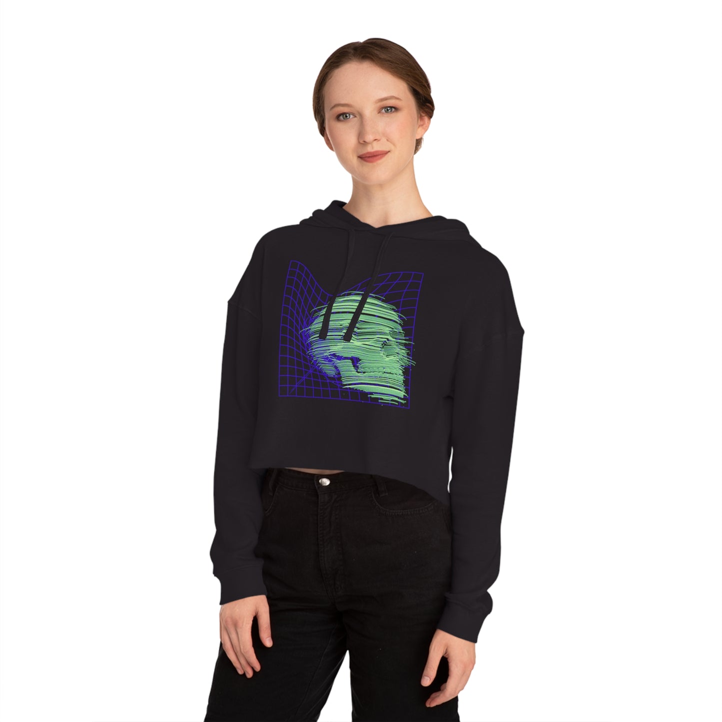 Time and Space Women’s Cropped Hooded Sweatshirt