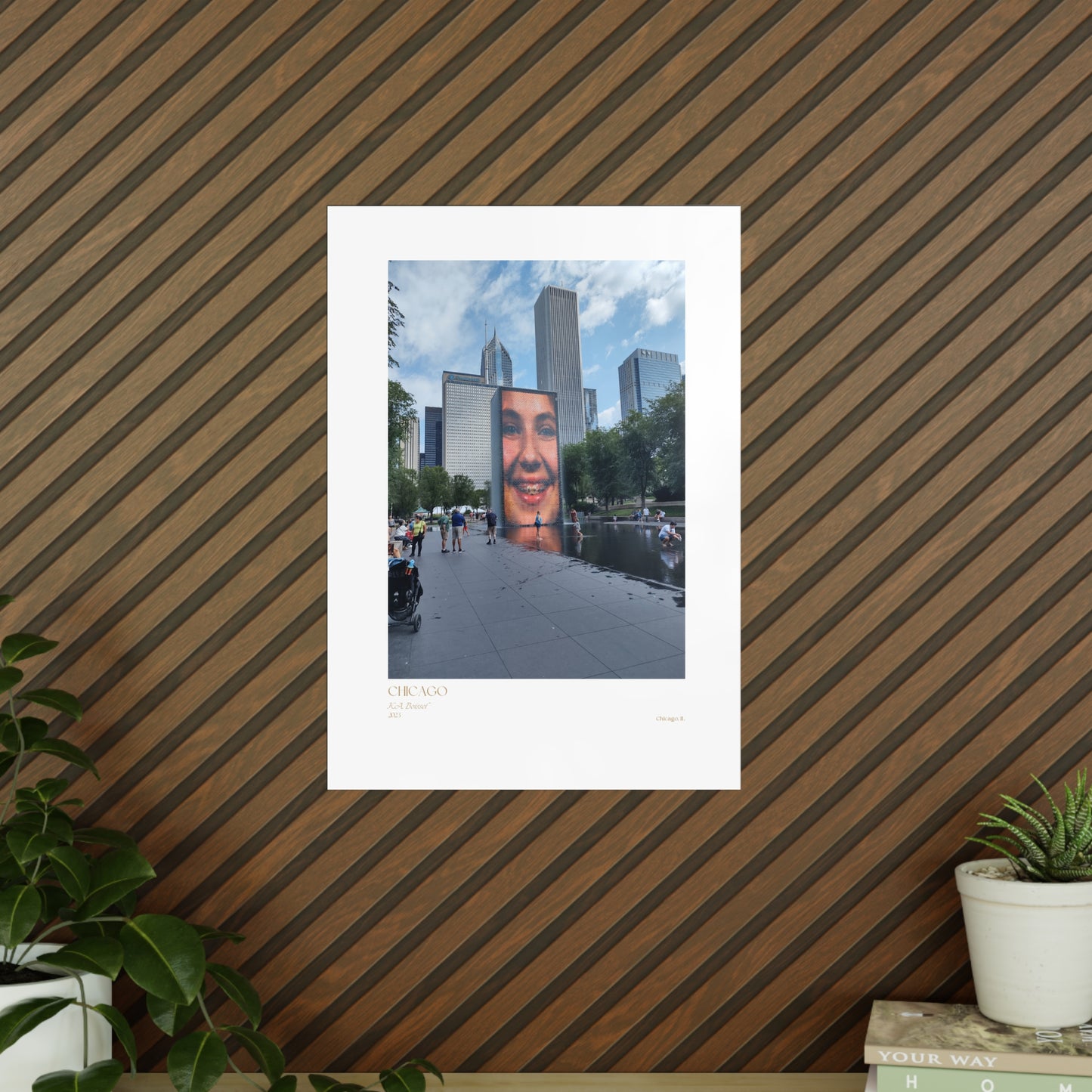 Chicago Two Photograph Vertical Posters EU