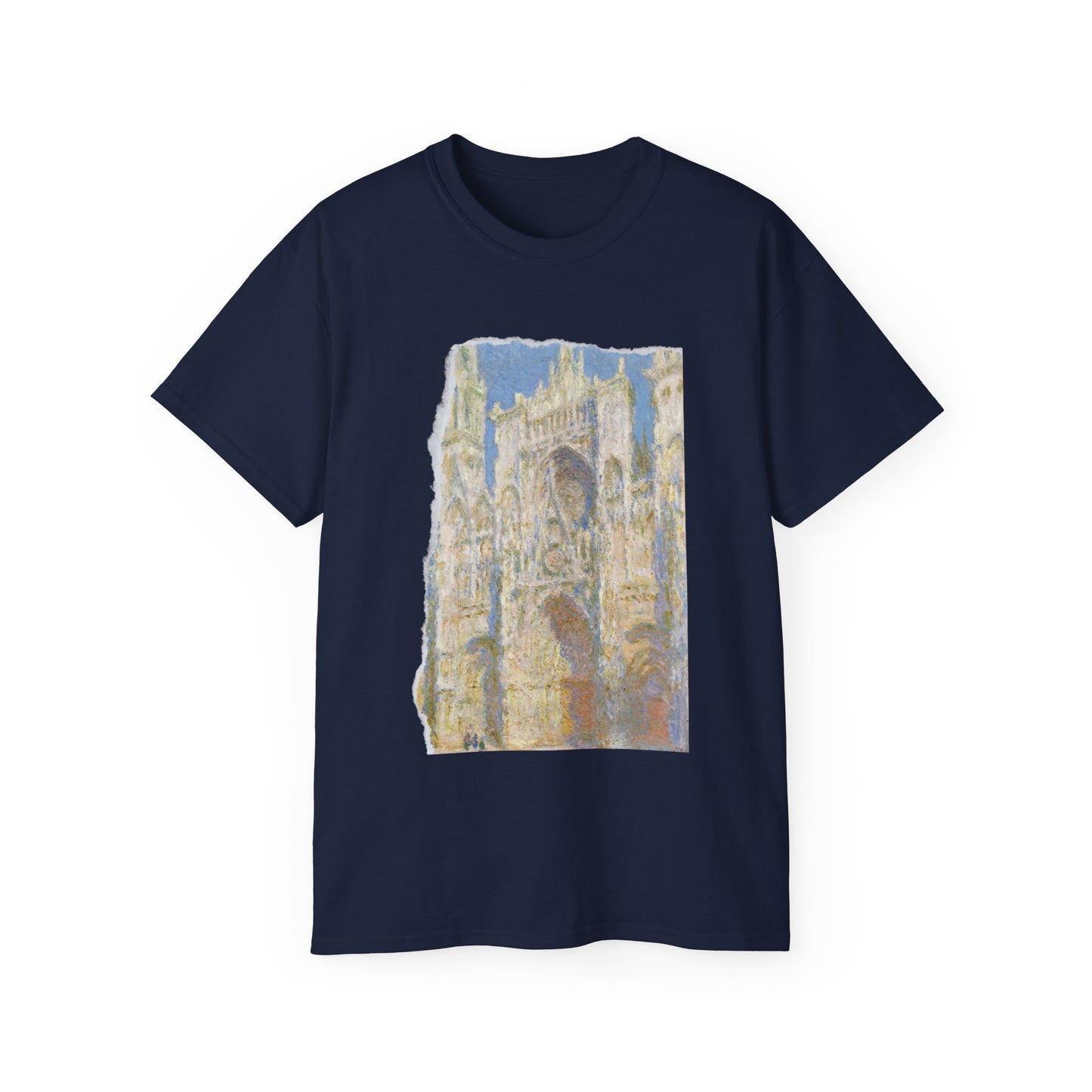 Camiseta de algodón ultradelgada de la UE de Claude Monet, la catedral de Rouen y el portal al sol, 1894