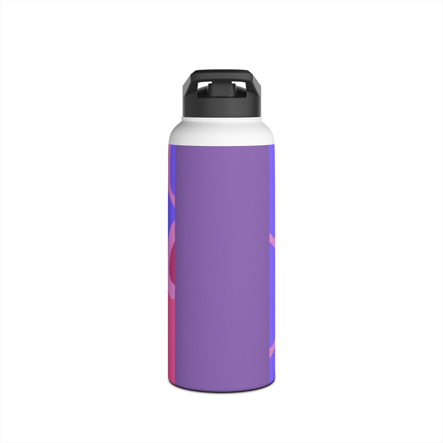 Charming Pug Stainless Steel Water Bottle, Standard Lid