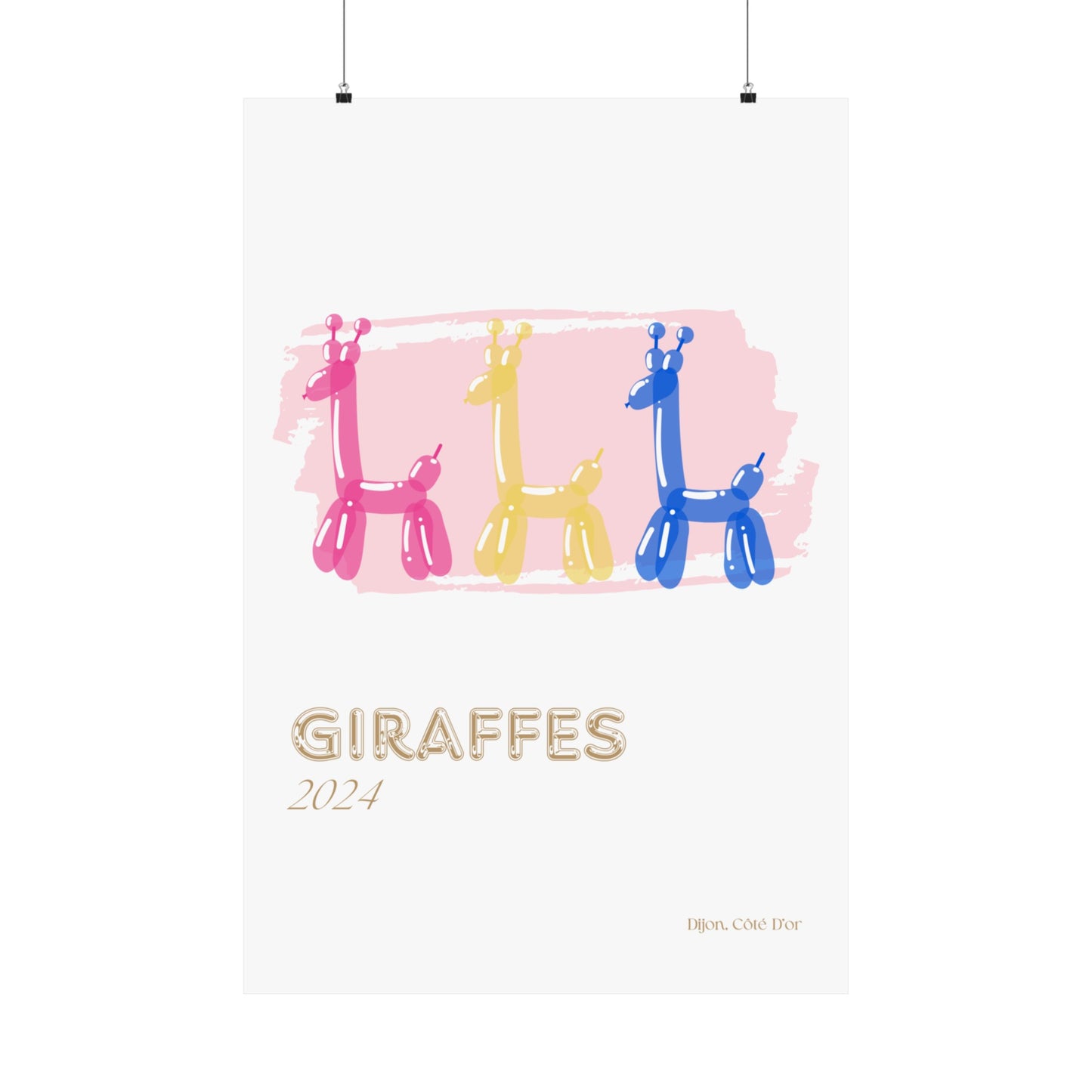 Giraffes Vertical Posters