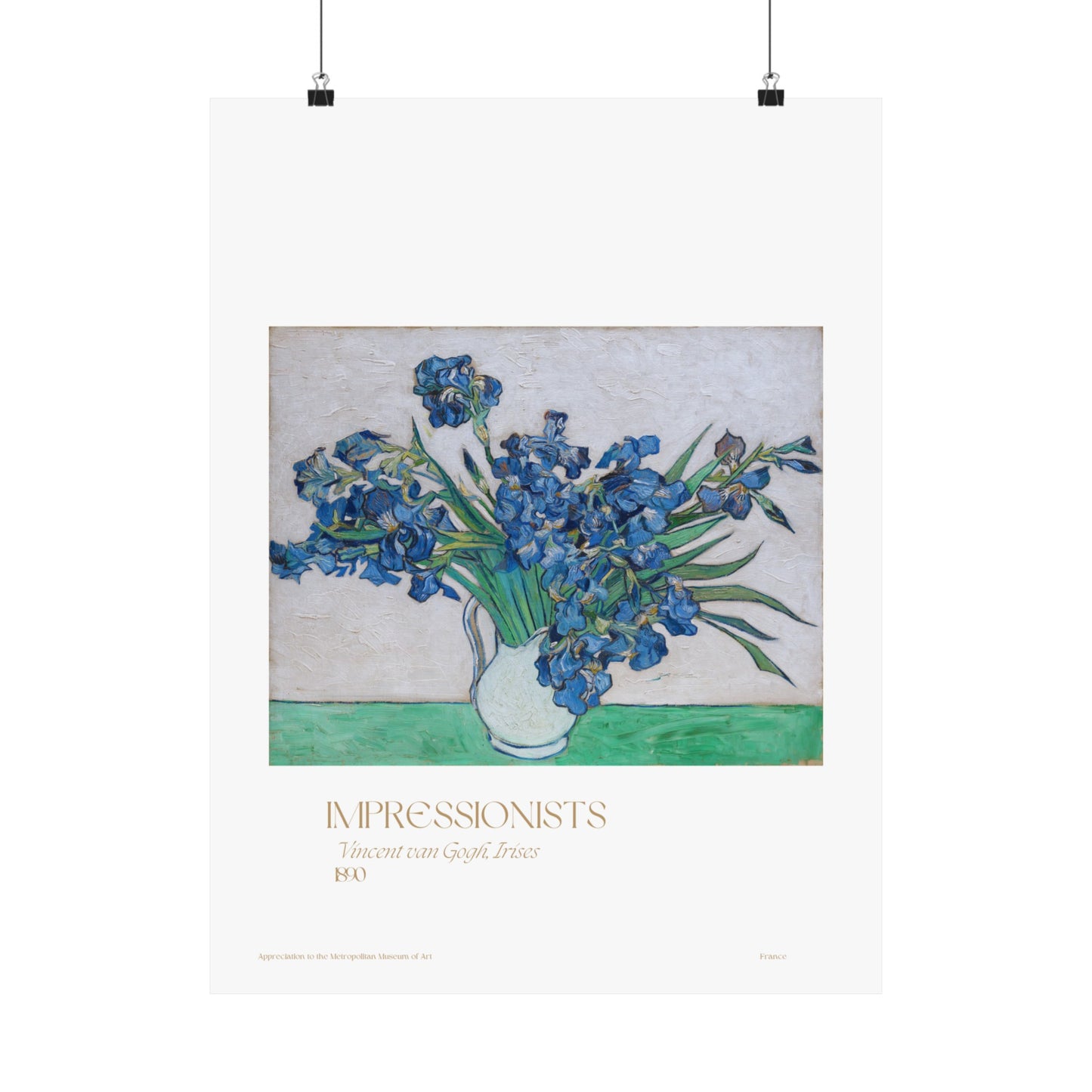 Vincent van Gogh, Irises 1890 Vertical Poster