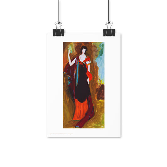 Unknown Lady Painting Vertical Poster EU