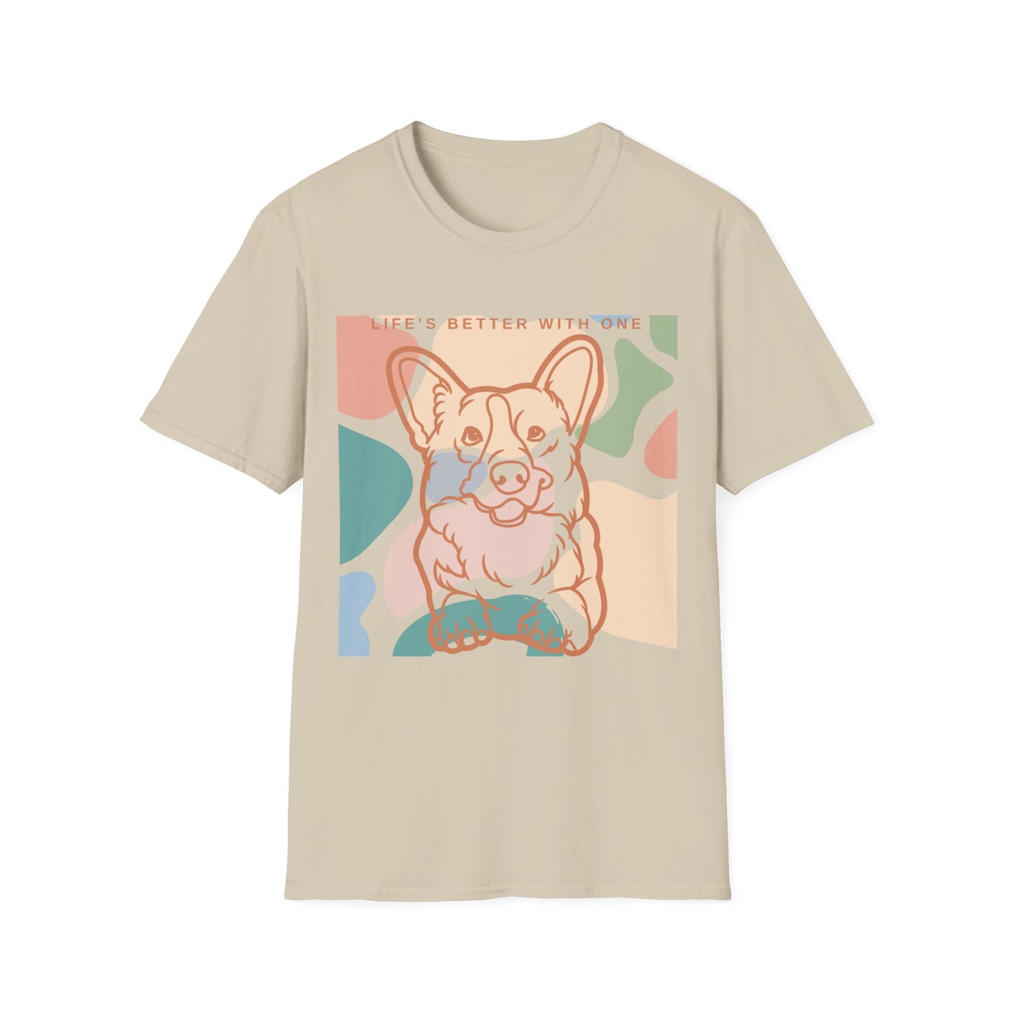 Cute Corgi Unisex Softstyle T-Shirt