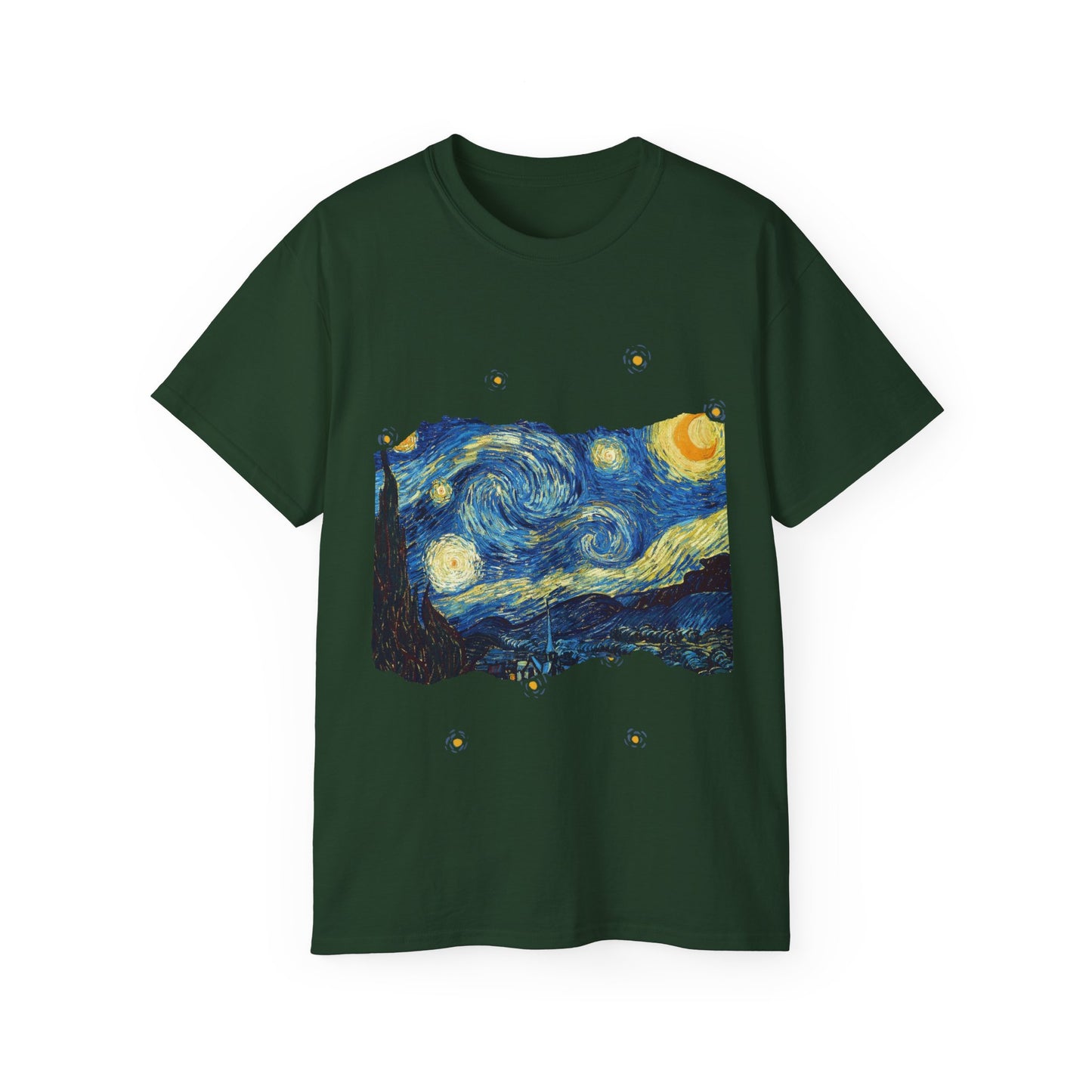 Camiseta de algodón ultradelgada de Vincent Van Gogh, La noche estrellada, 1889, UE